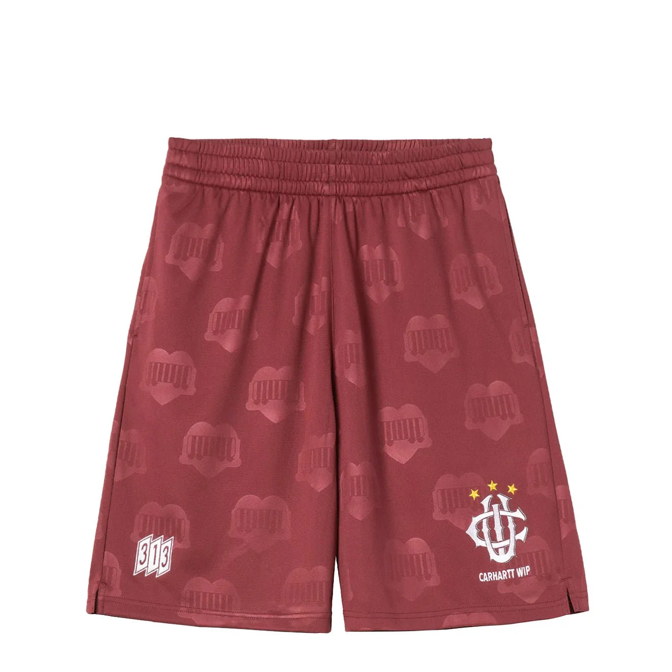 Carhartt WIP Harttes Football Short Heart Train Jacquard / Mulberry