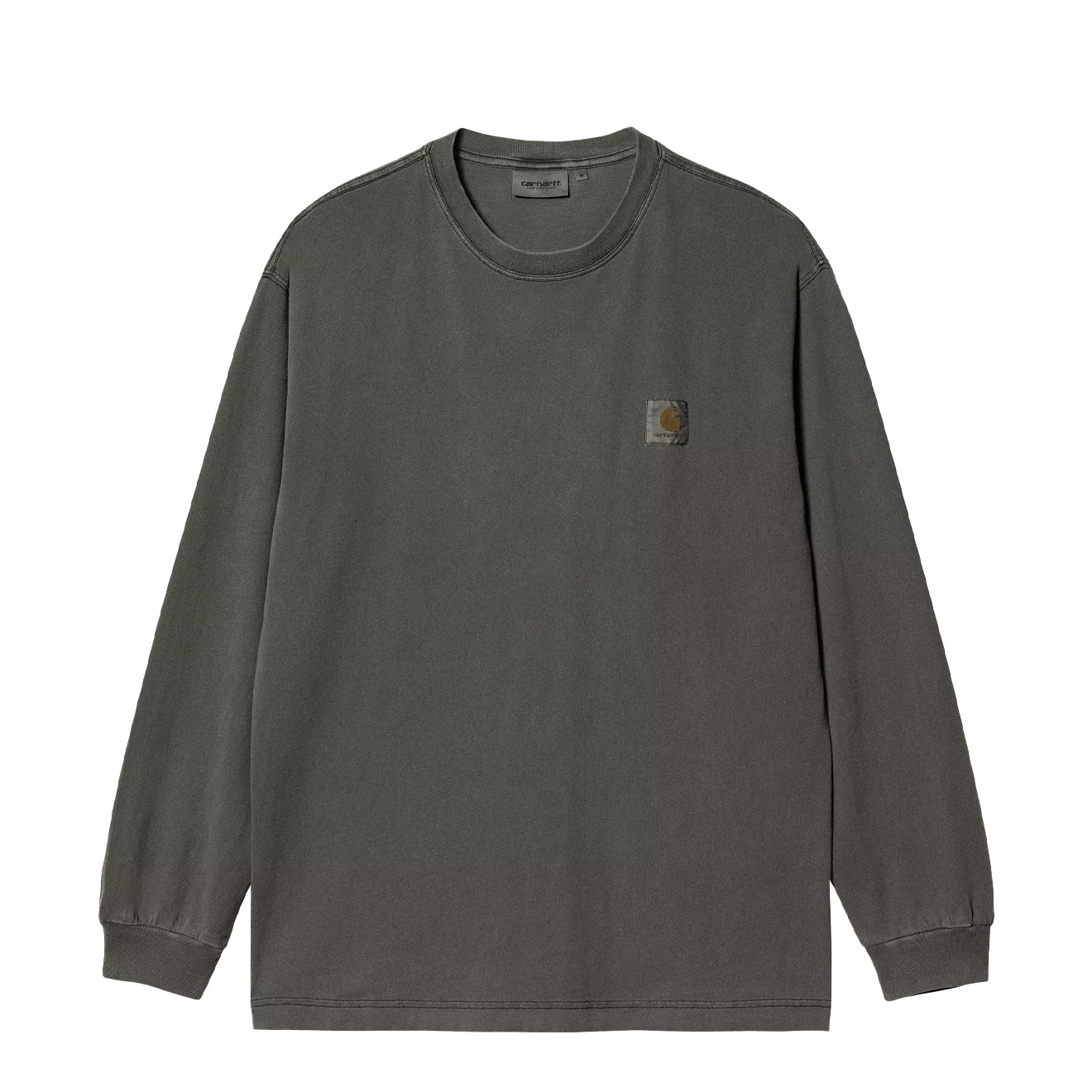Carhartt WIP L/S Nelson T-Shirt Black Garment Dyed