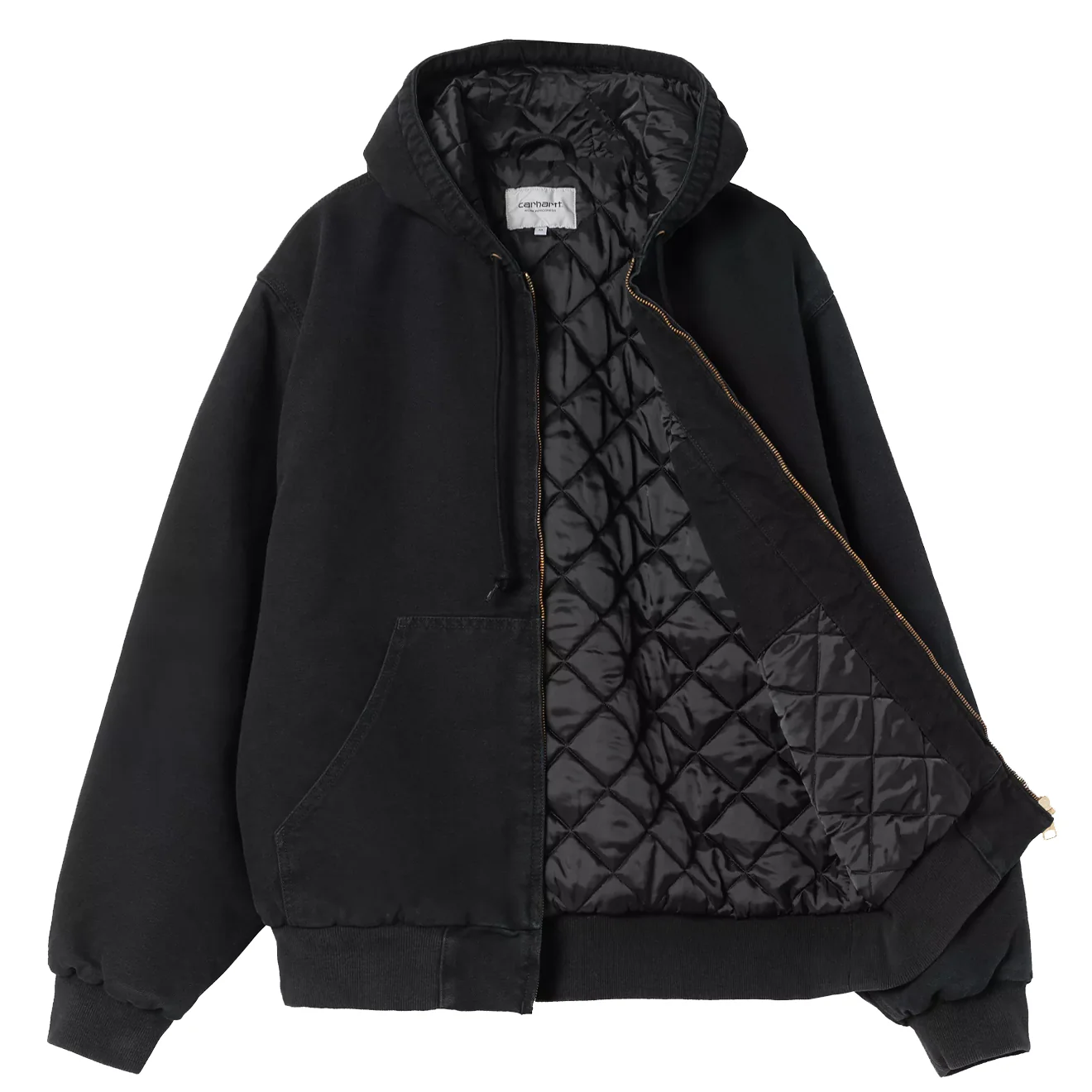 Carhartt WIP OG Active Jacket Black Stone Canvas - Image 2