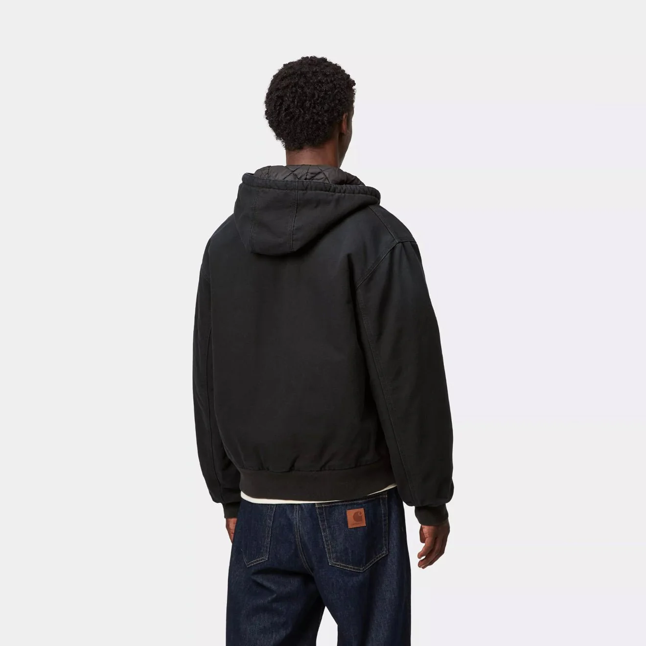 Carhartt WIP OG Active Jacket Black Stone Canvas - Image 4