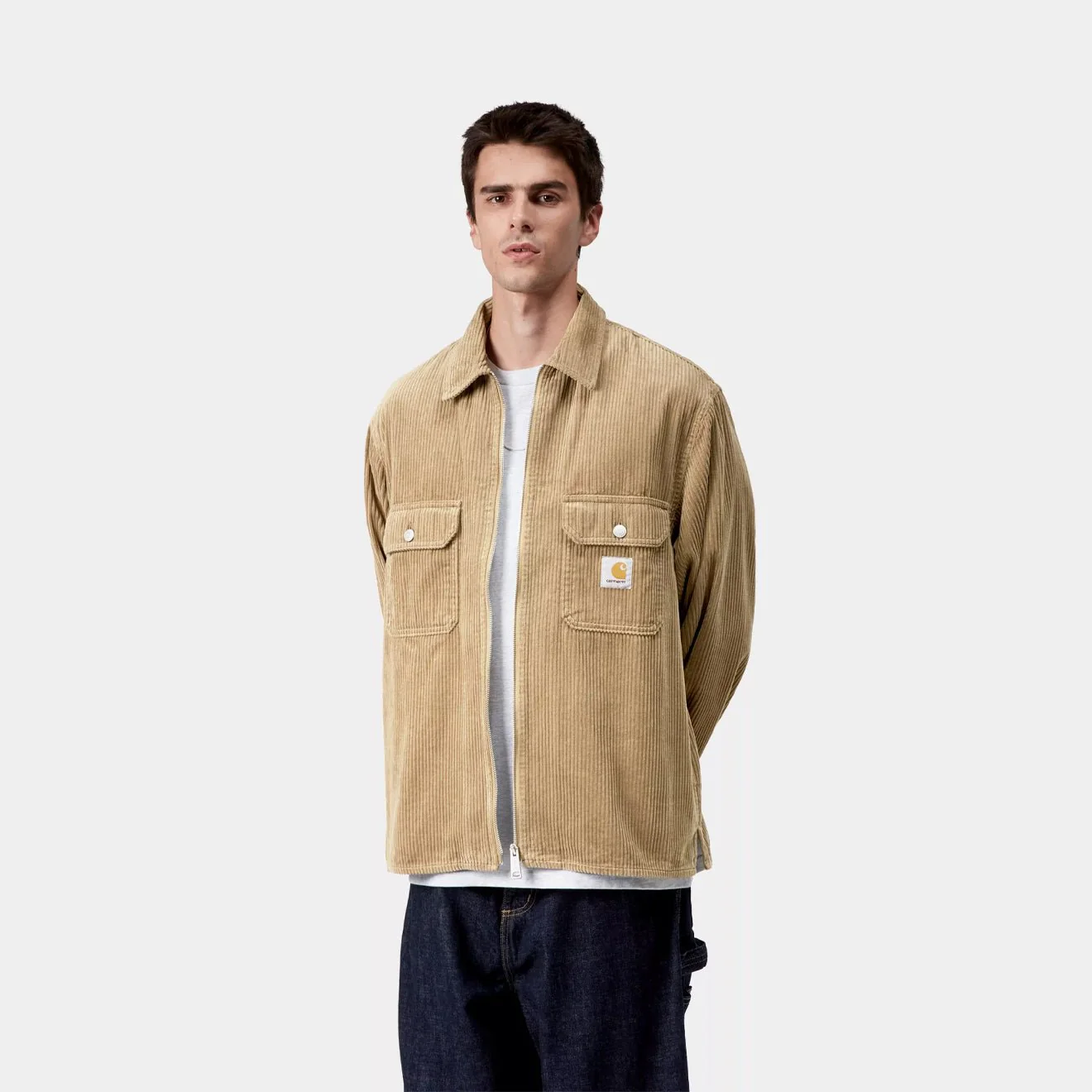 Carhartt WIP Reynold Shirt Jac Leather Rinsed - Image 3