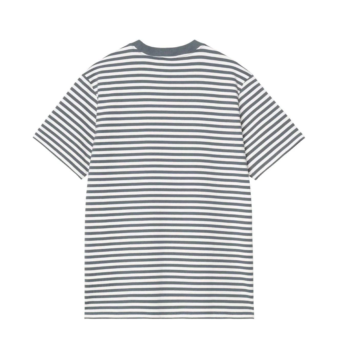 Carhartt WIP S/S Ezra Pocket T-Shirt Stripe Cozy Blue / Wax - Image 2