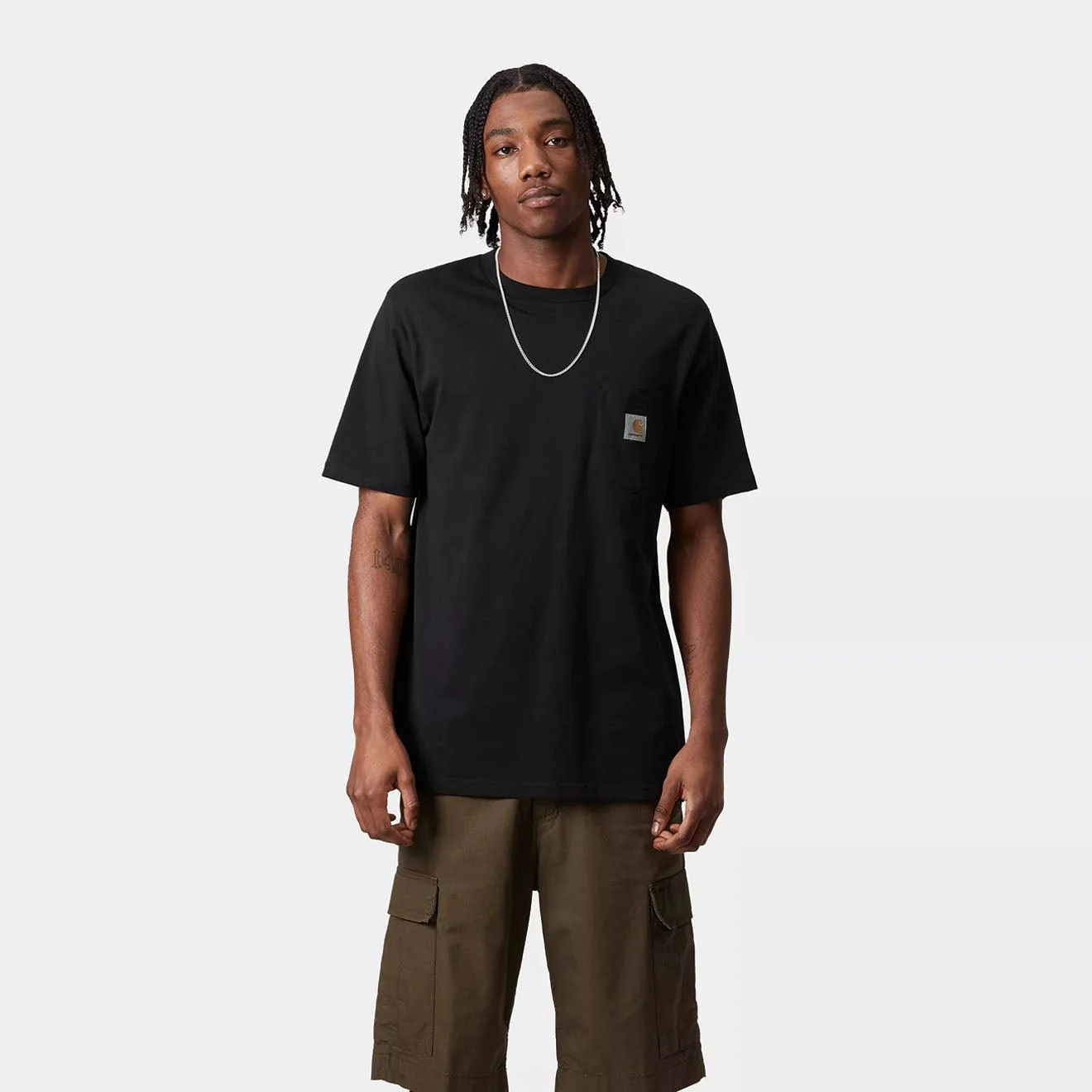 Carhartt WIP S/S Pocket T-Shirt Dark Navy - Image 3