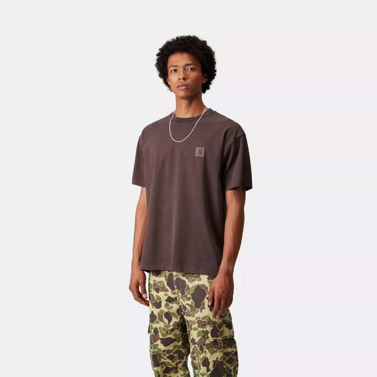 Carhartt WIP S/S Vista T-Shirt Palisander Garment Dyed - Image 3