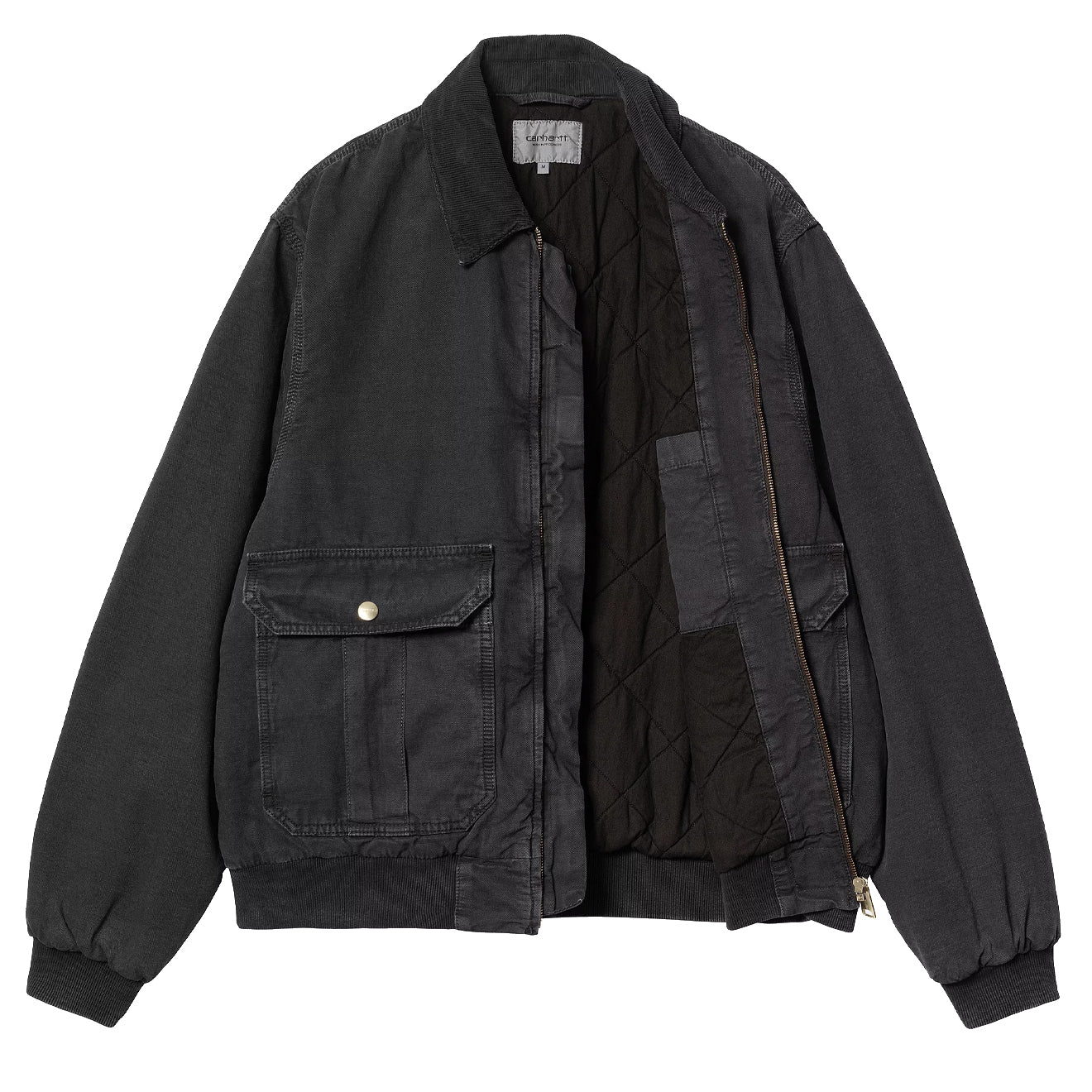 Carhartt WIP Stanton Jacket Black / Black Stone Dyed - Image 2