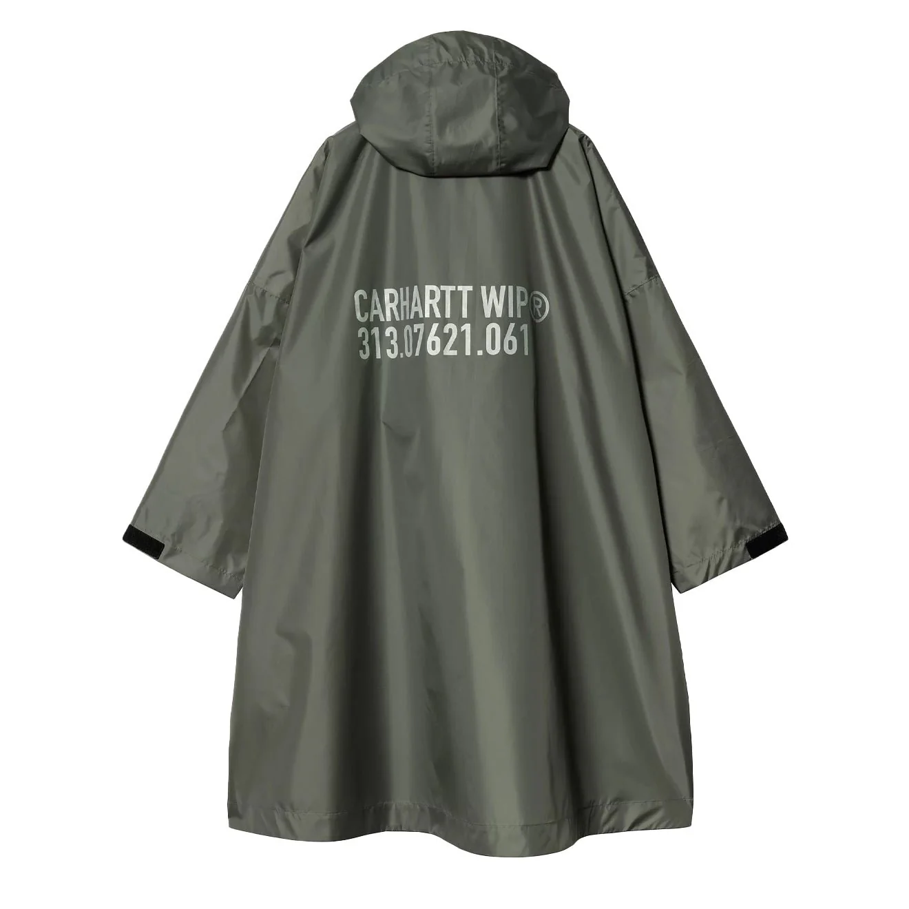 Carhartt WIP Tour Packable Rain Poncho Smoke Green / Reflective - Image 2