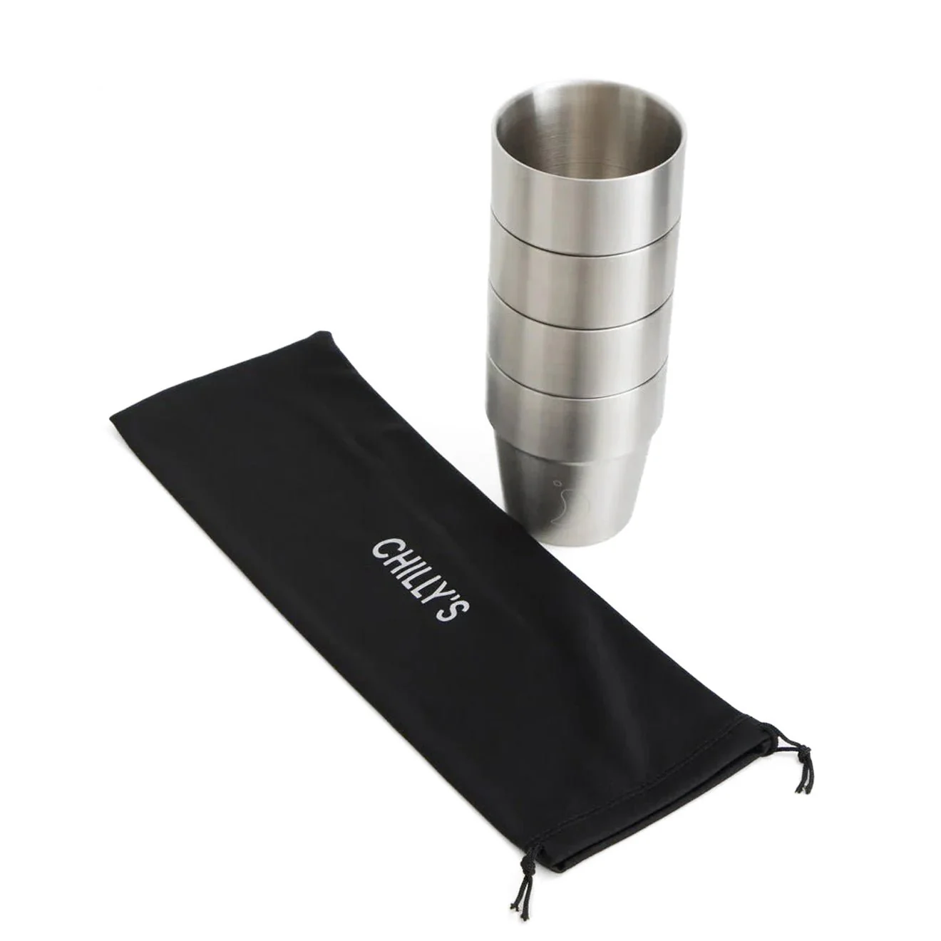 Chillys Stackable Cups Set of 4 300ml Stainless Steel - Image 3
