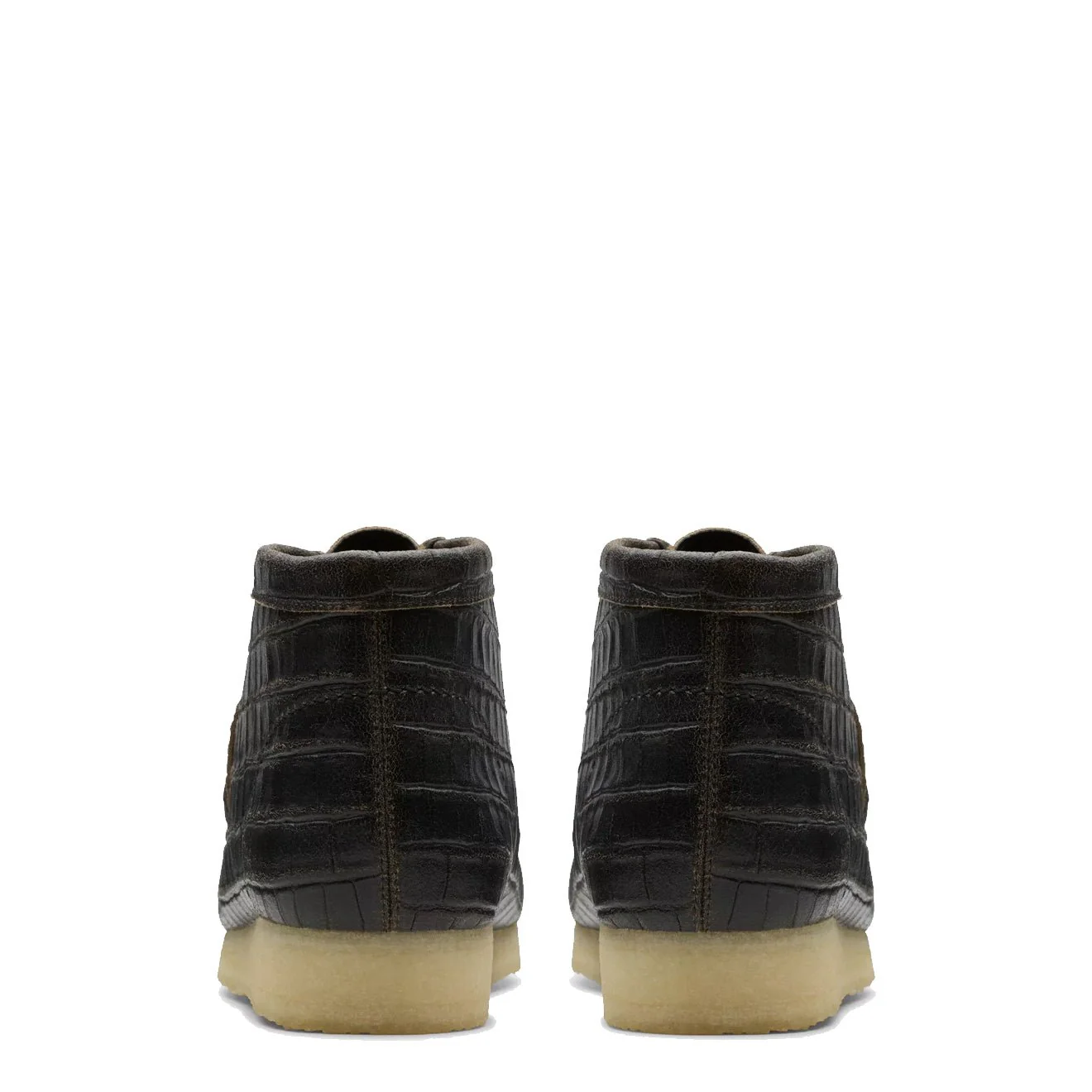 Clarks Originals Wallabee Boot Black Crocodile - Image 4