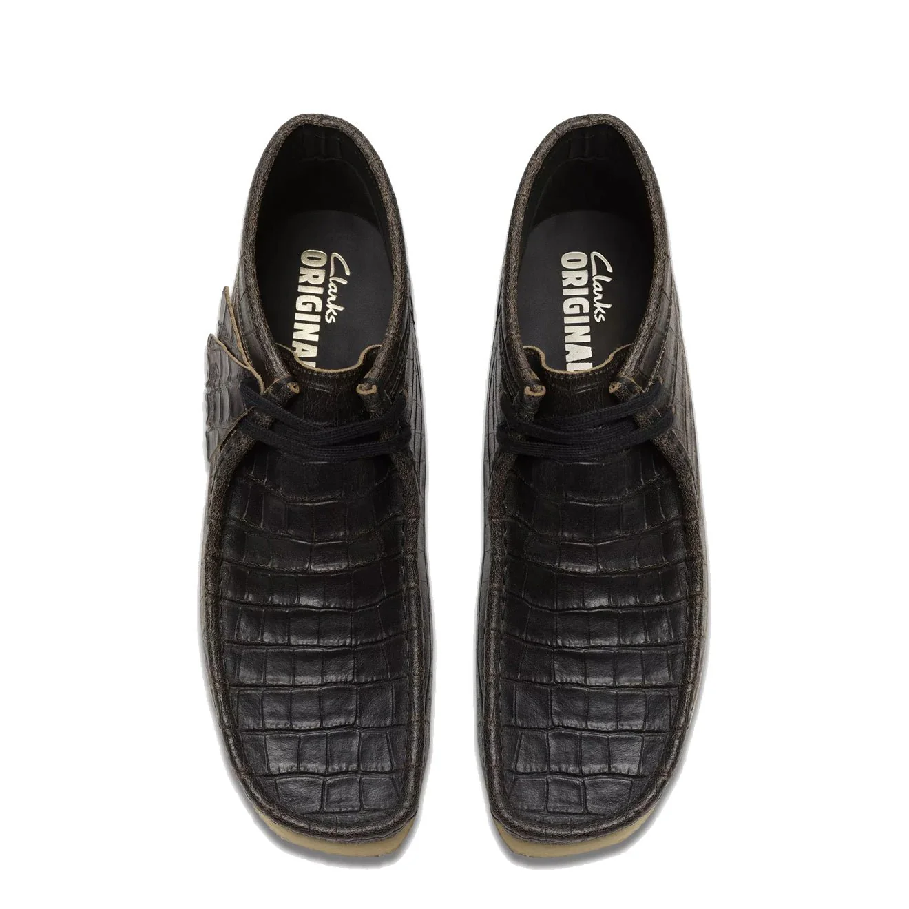 Clarks Originals Wallabee Boot Black Crocodile - Image 5