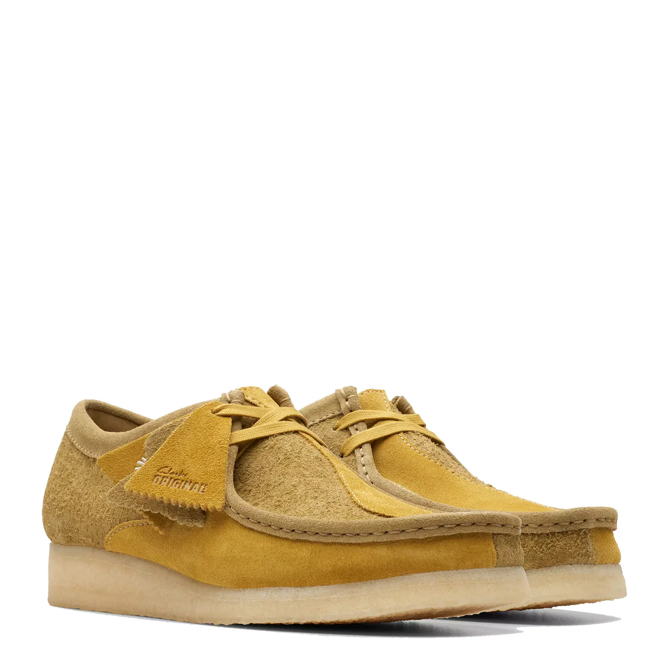 Clarks Originals Wallabee Shoe Olive Combination - Image 4