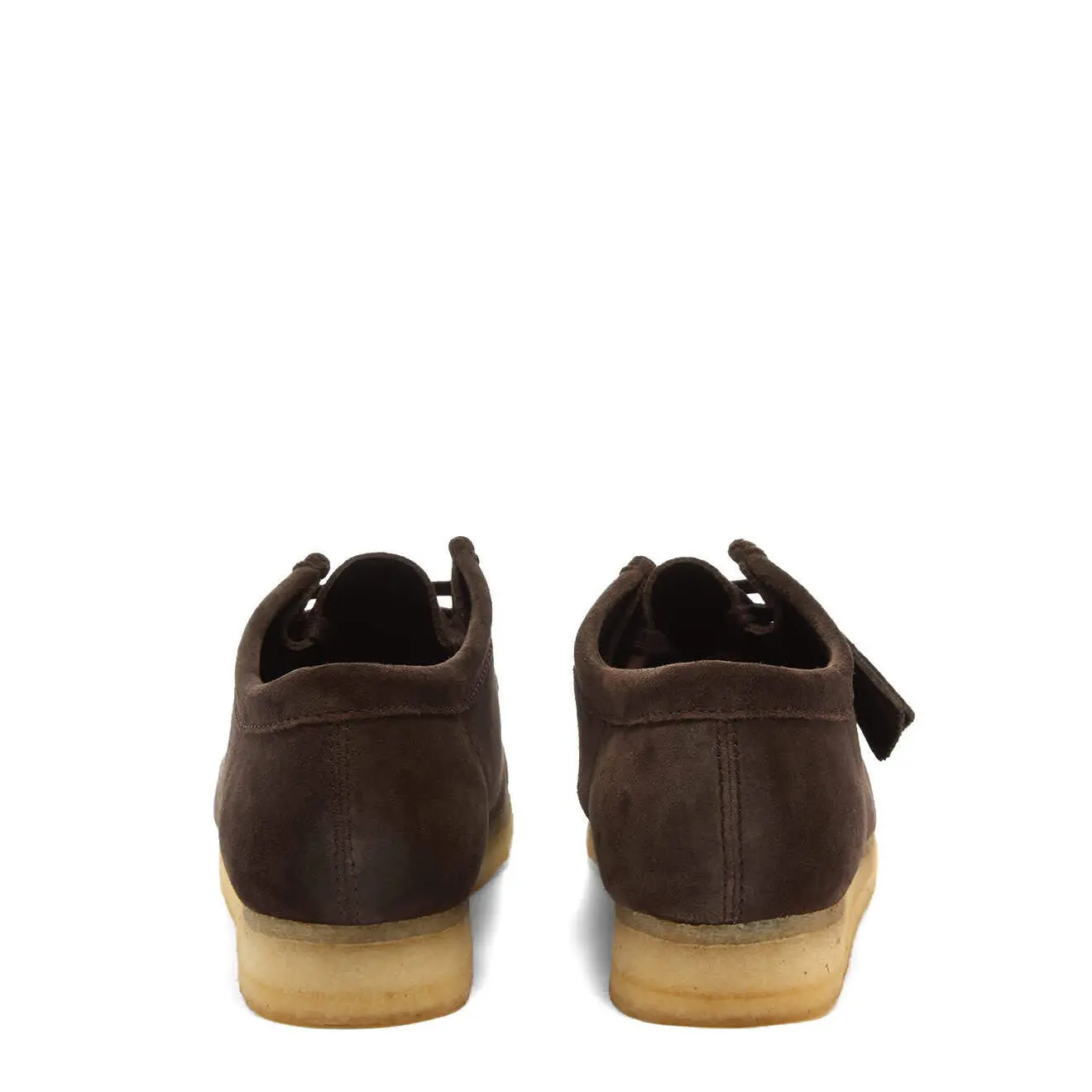 Clarks Originals Wallabee Shoes Dark Brown Suede - Image 4
