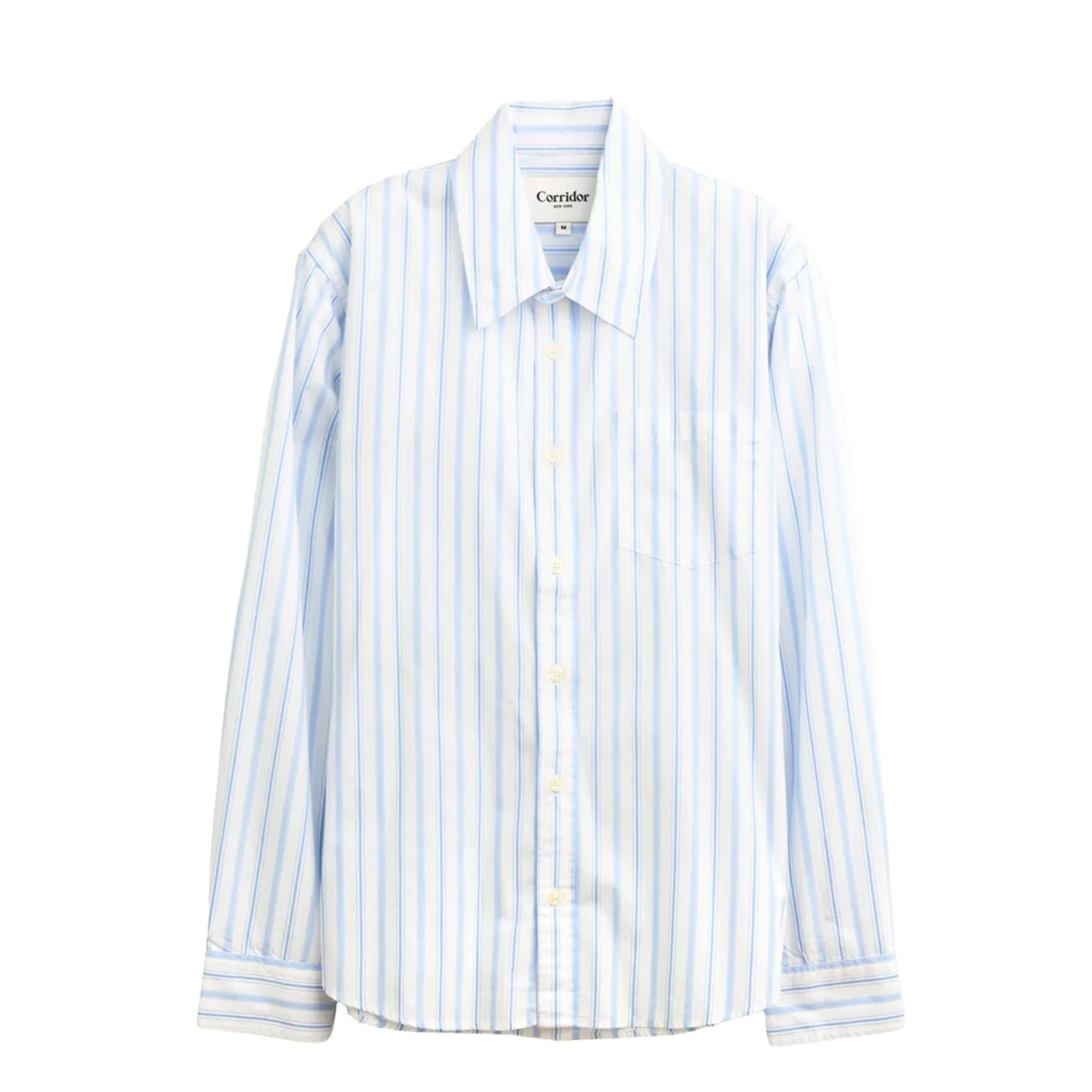 Corridor Berg Stripe L/S Shirt White / Blue