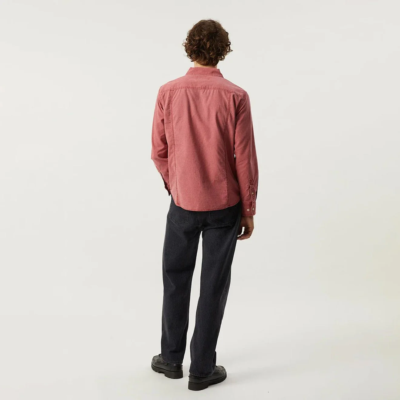 Corridor Pigment Dye Canvas L/S Shirt Red - Image 3