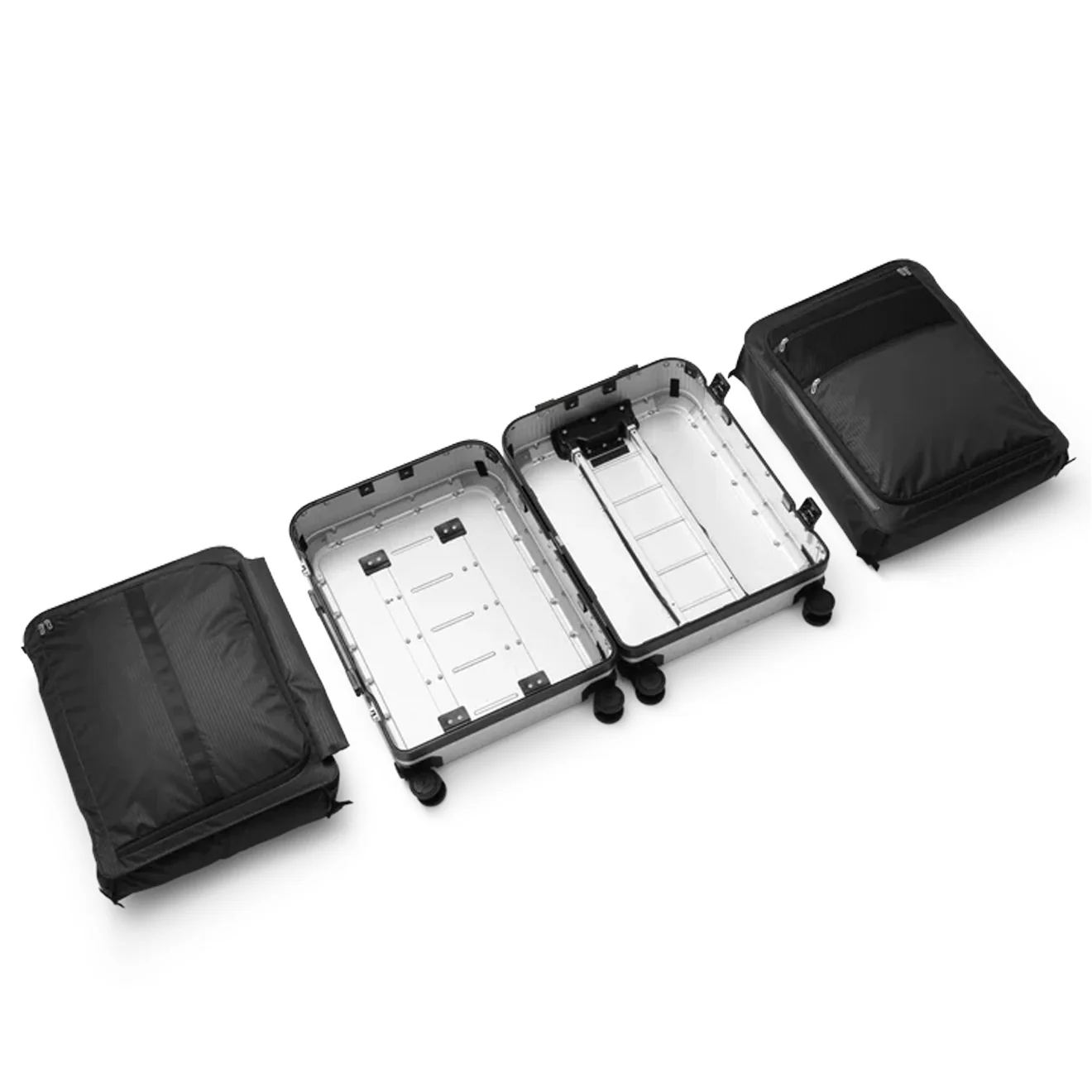 DB Ramverk Alu Check-in Luggage Medium Silver / Onyx - Image 6