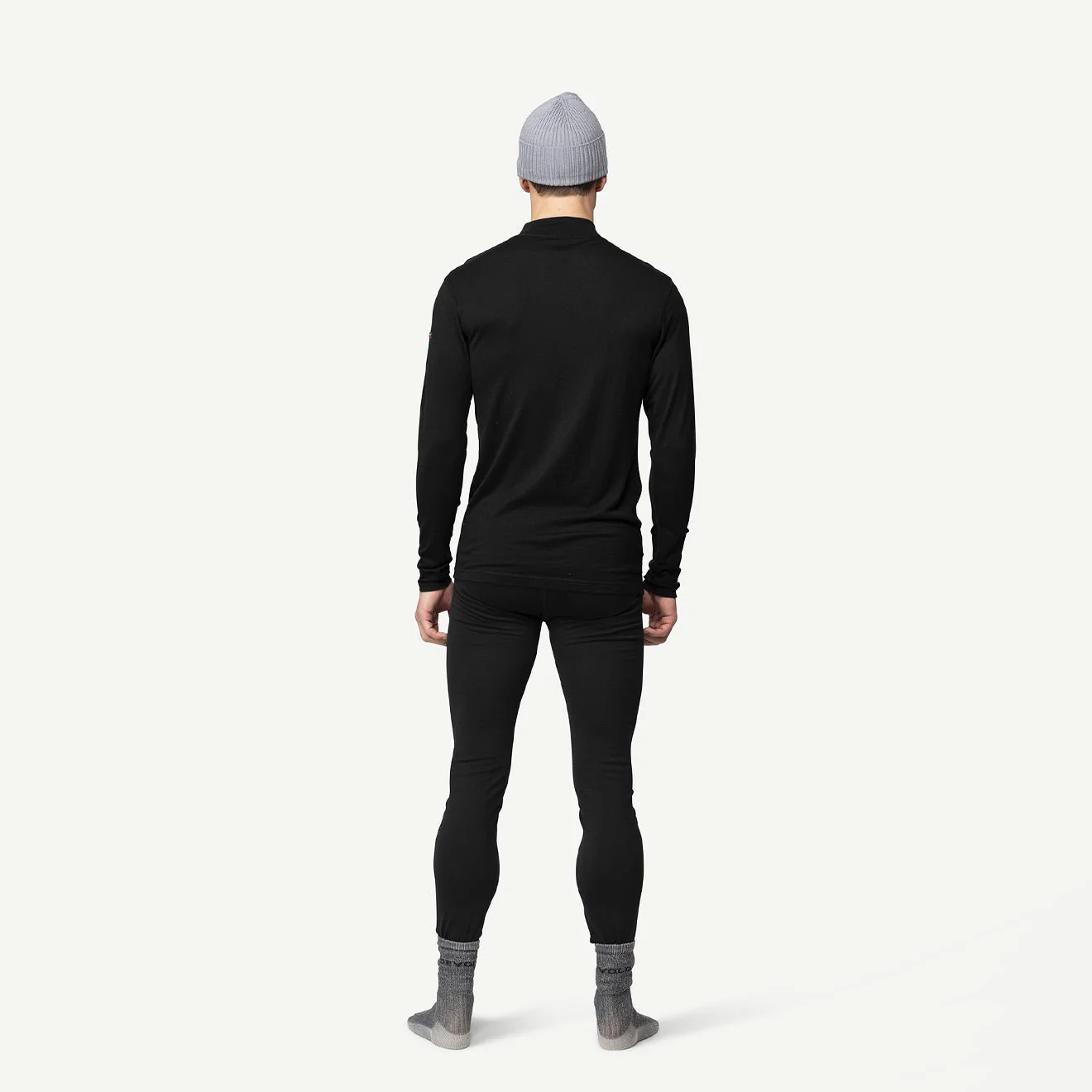 Devold Breeze Merino 150 Zip Neck Man Black - Image 4