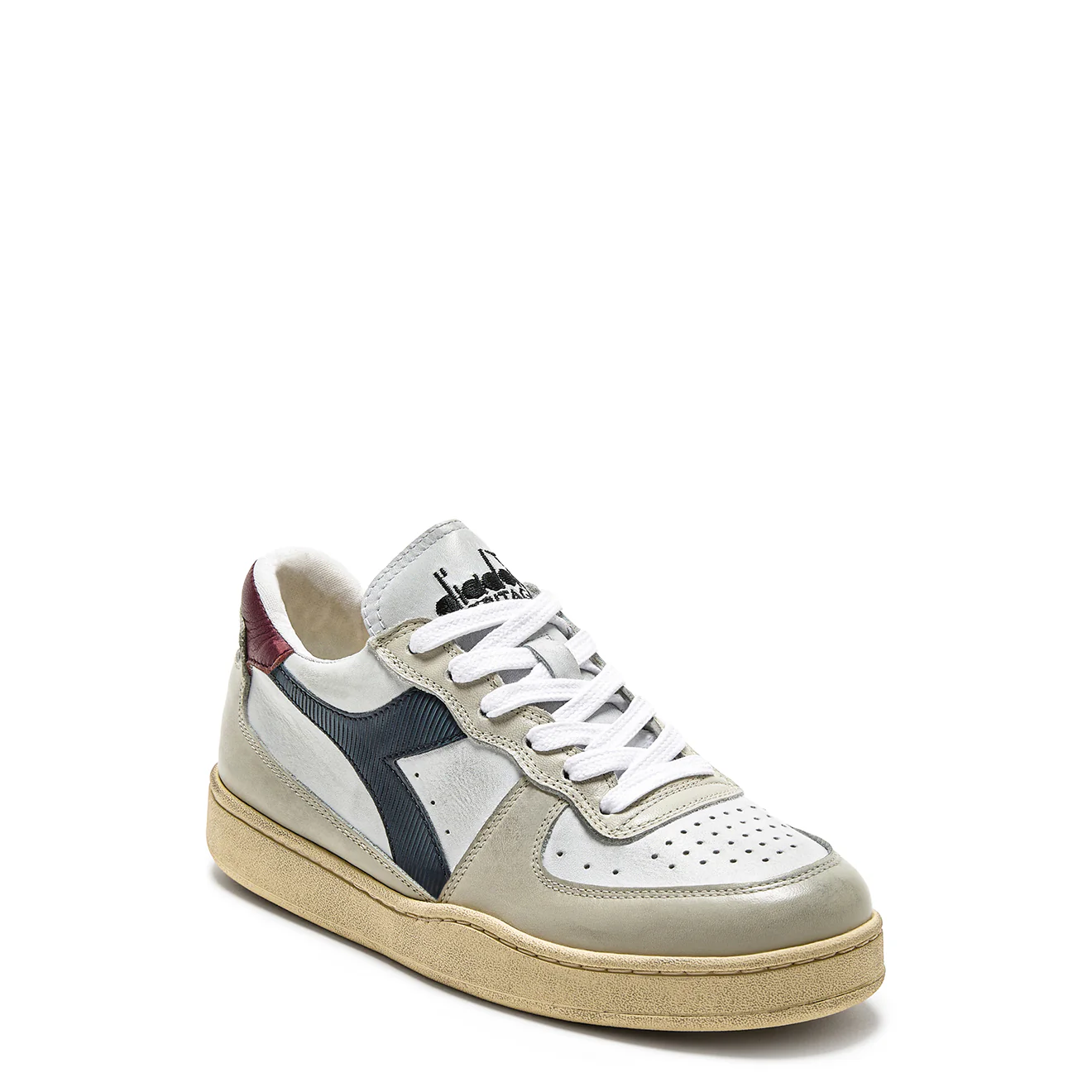 Diadora MI Basket Low Used Gray Pelican - Image 3
