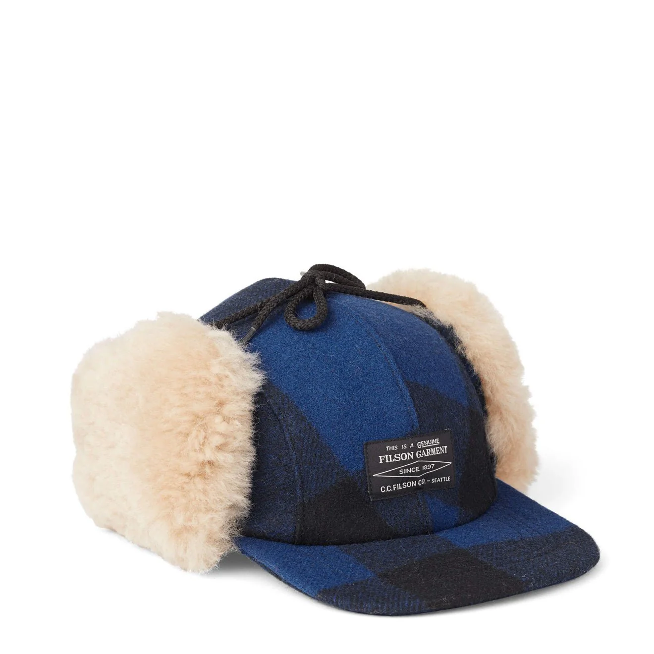 Filson Double Mackinaw Cap Cobalt / Black