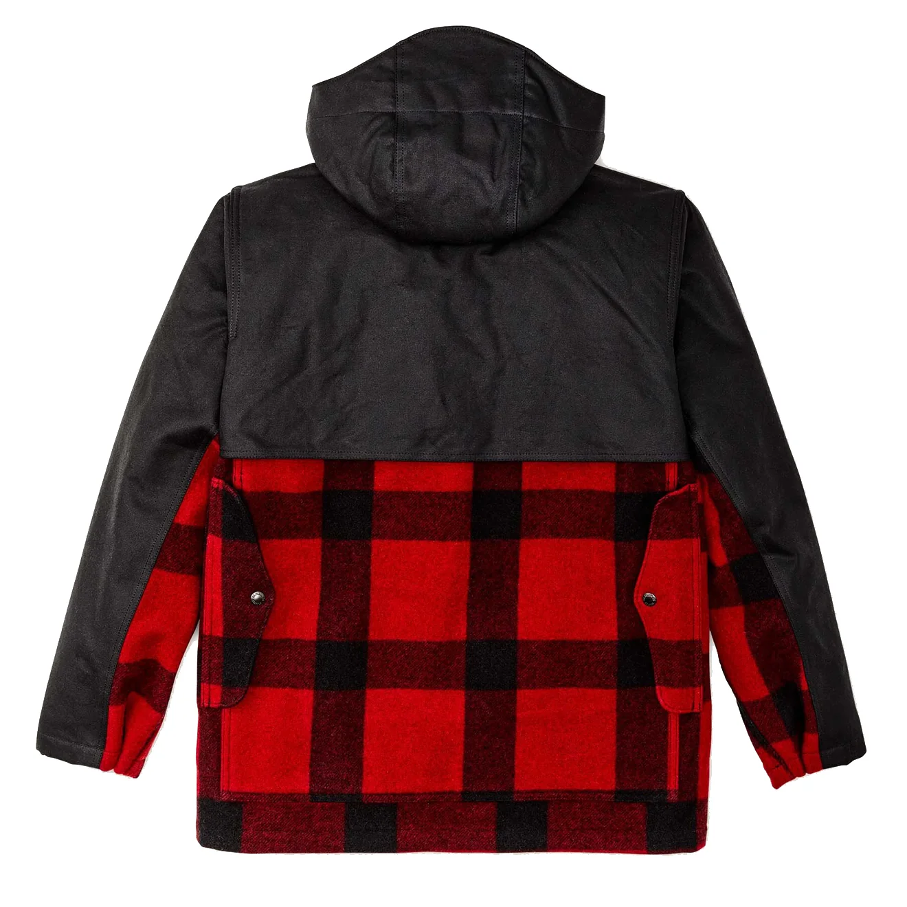 Filson Mackinaw Wool Double Coat Red Black Classic Plaid - Image 2