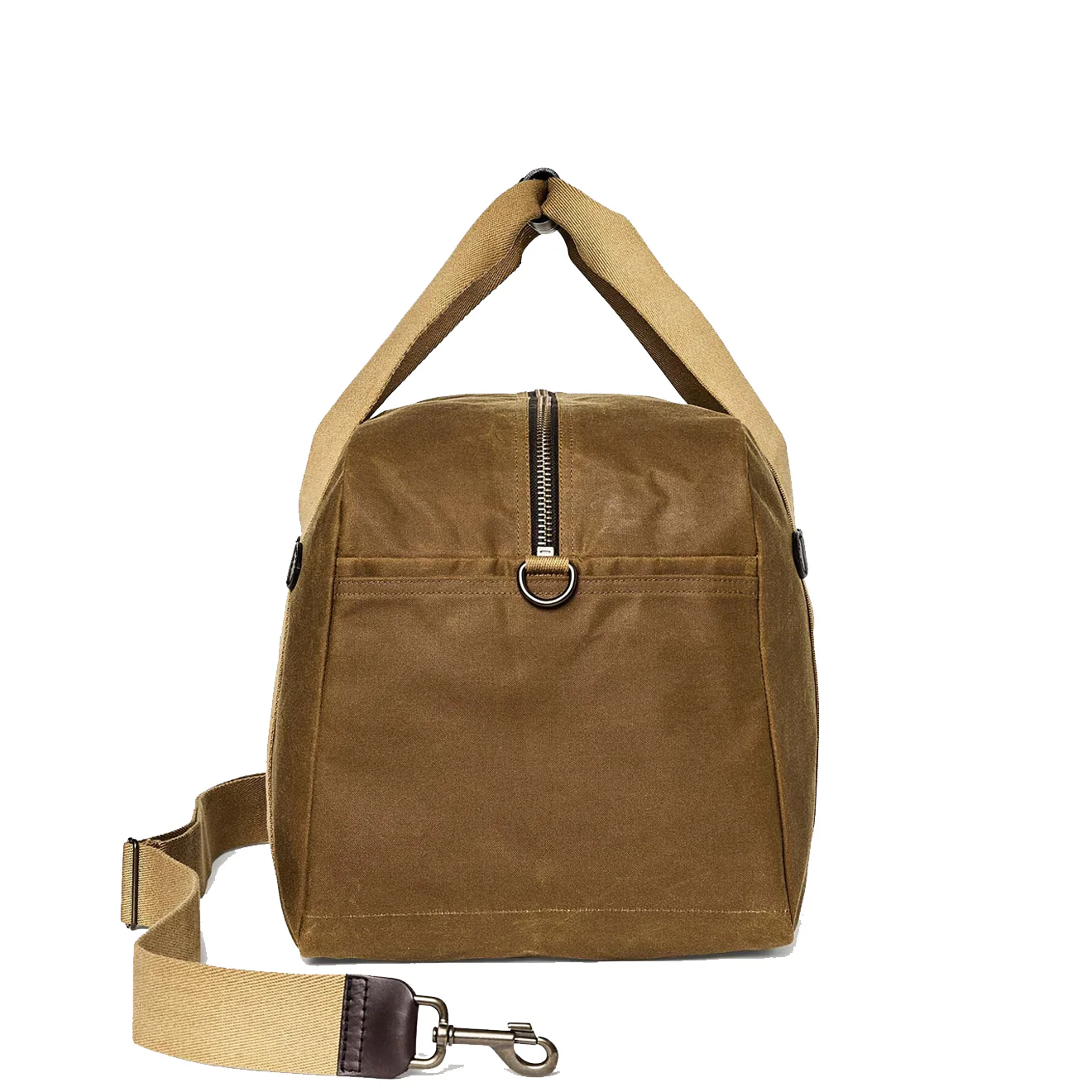 Filson Medium Tin Cloth Duffle Bag Dark Tan - Image 3