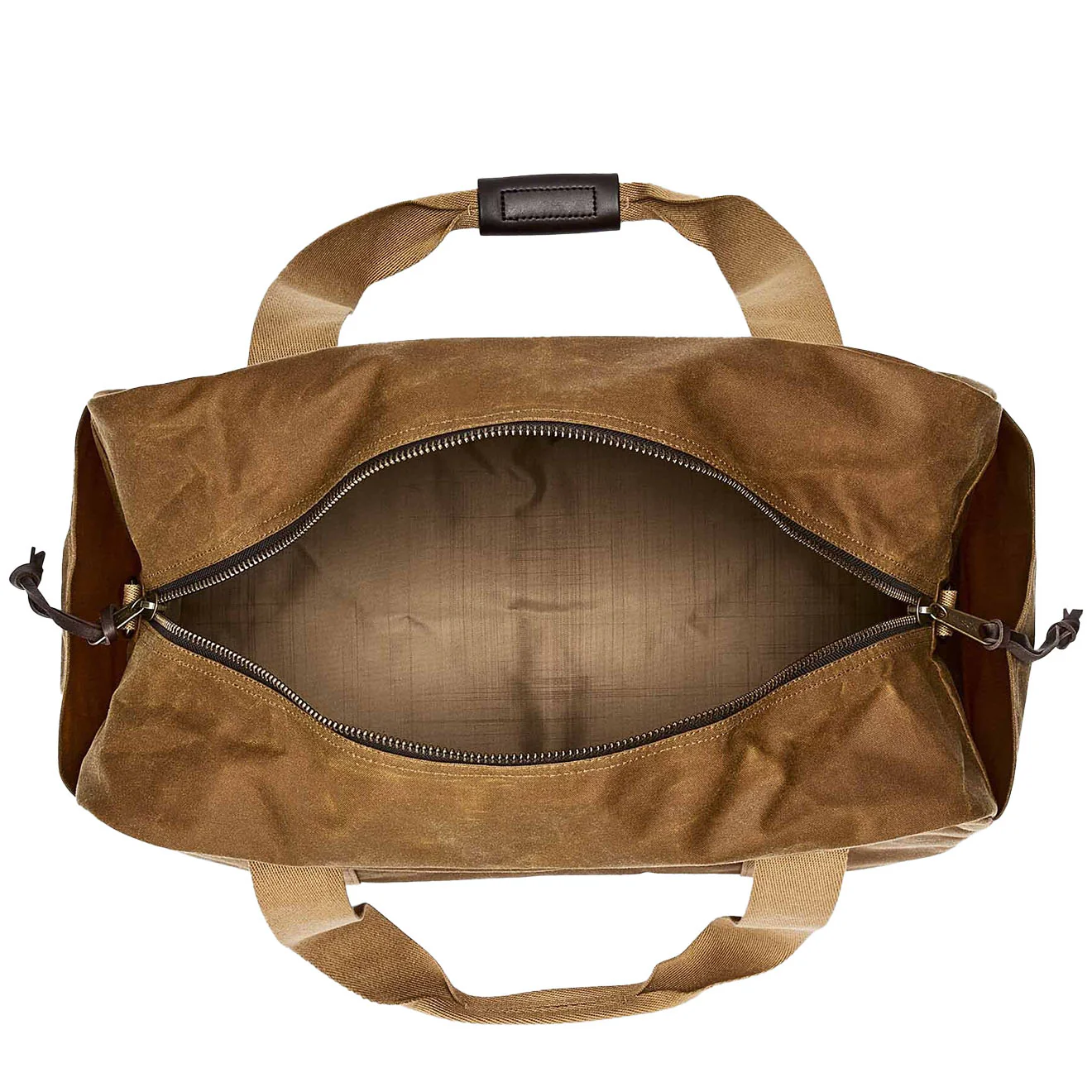 Filson Medium Tin Cloth Duffle Bag Dark Tan - Image 5