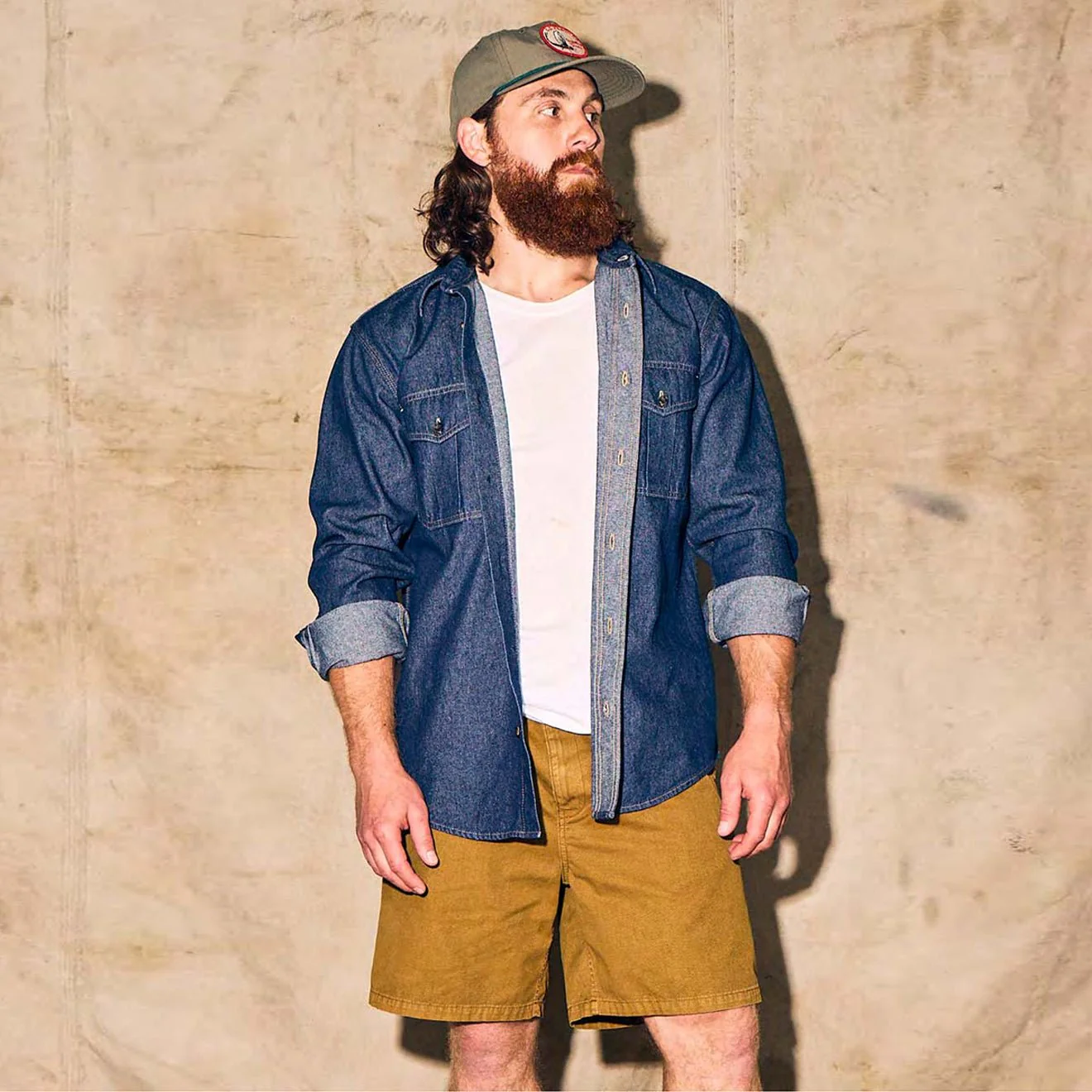 Filson Oakville Canvas Shorts Bronze Brown - Image 3