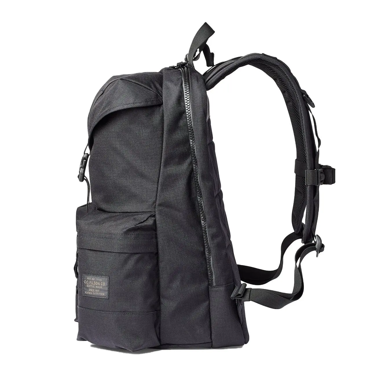 Filson Ripstop Nylon Backpack Black - Image 2