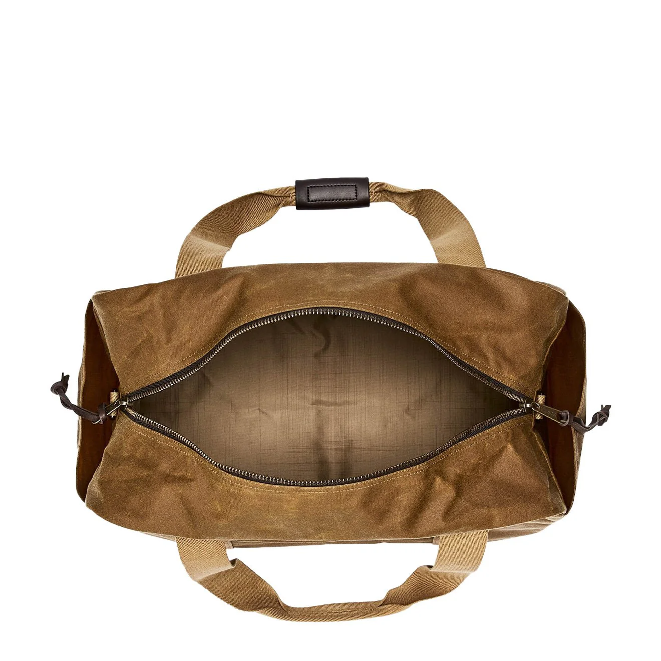 Filson Tin Cloth Medium Duffle Bag Dark Tan - Image 4