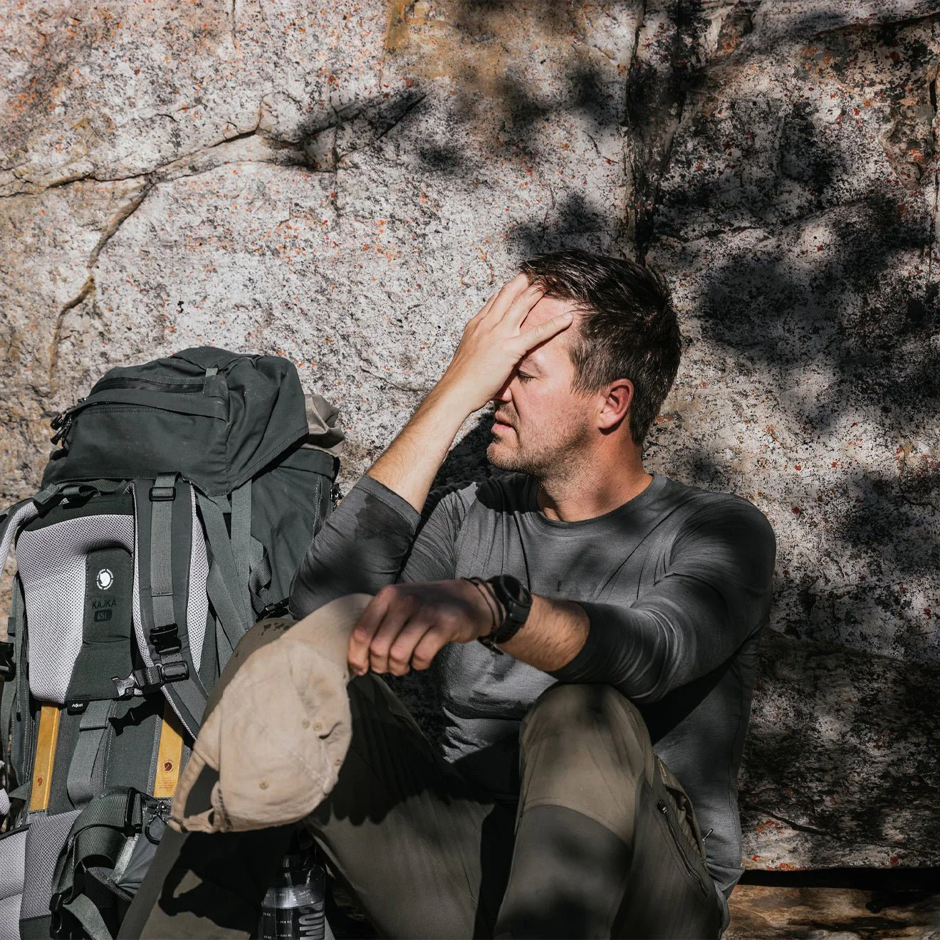 Fjallraven Abisko Wool LS T-Shirt Basalt - Image 3