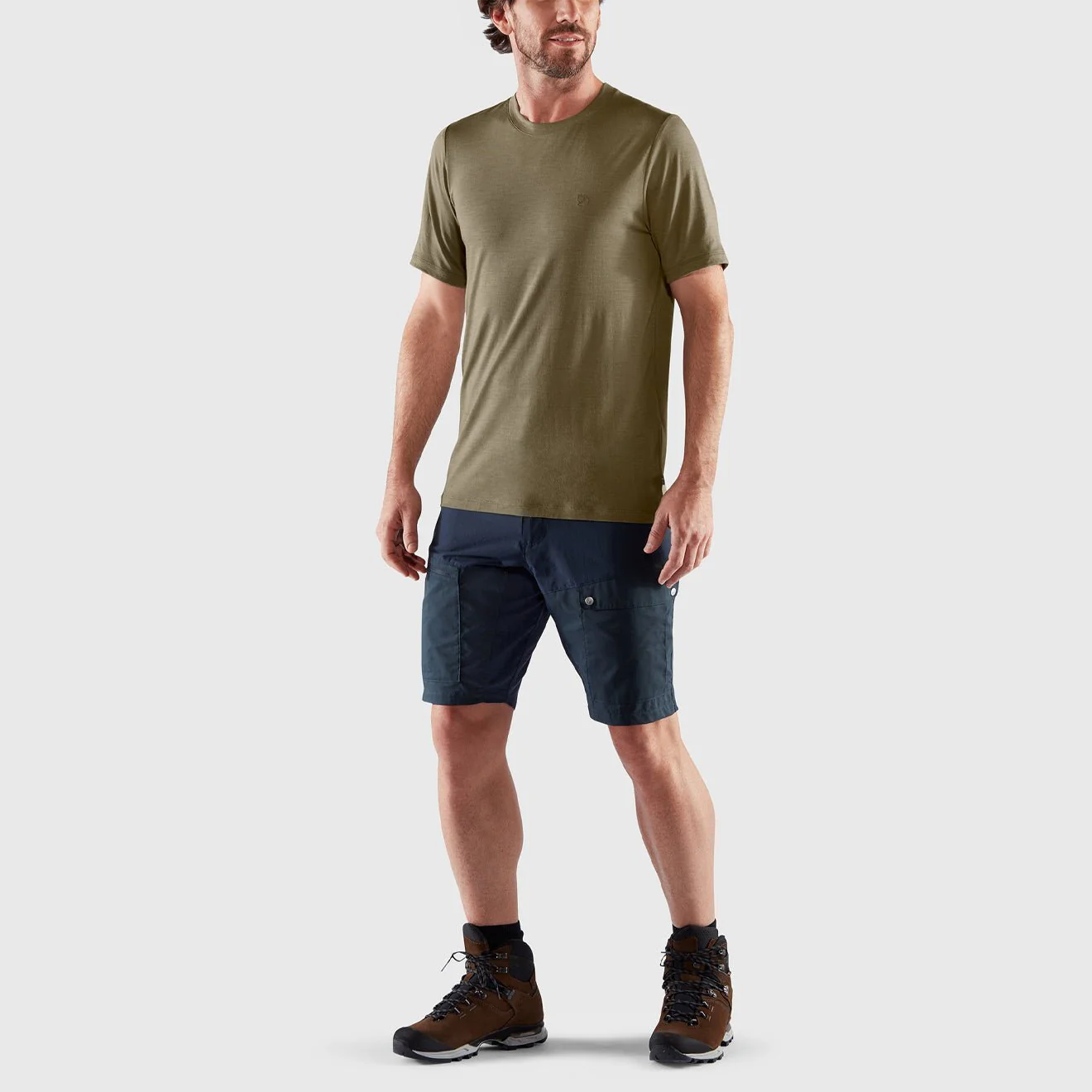 Fjallraven Abisko Wool SS T-Shirt Classic Ochre - Image 3