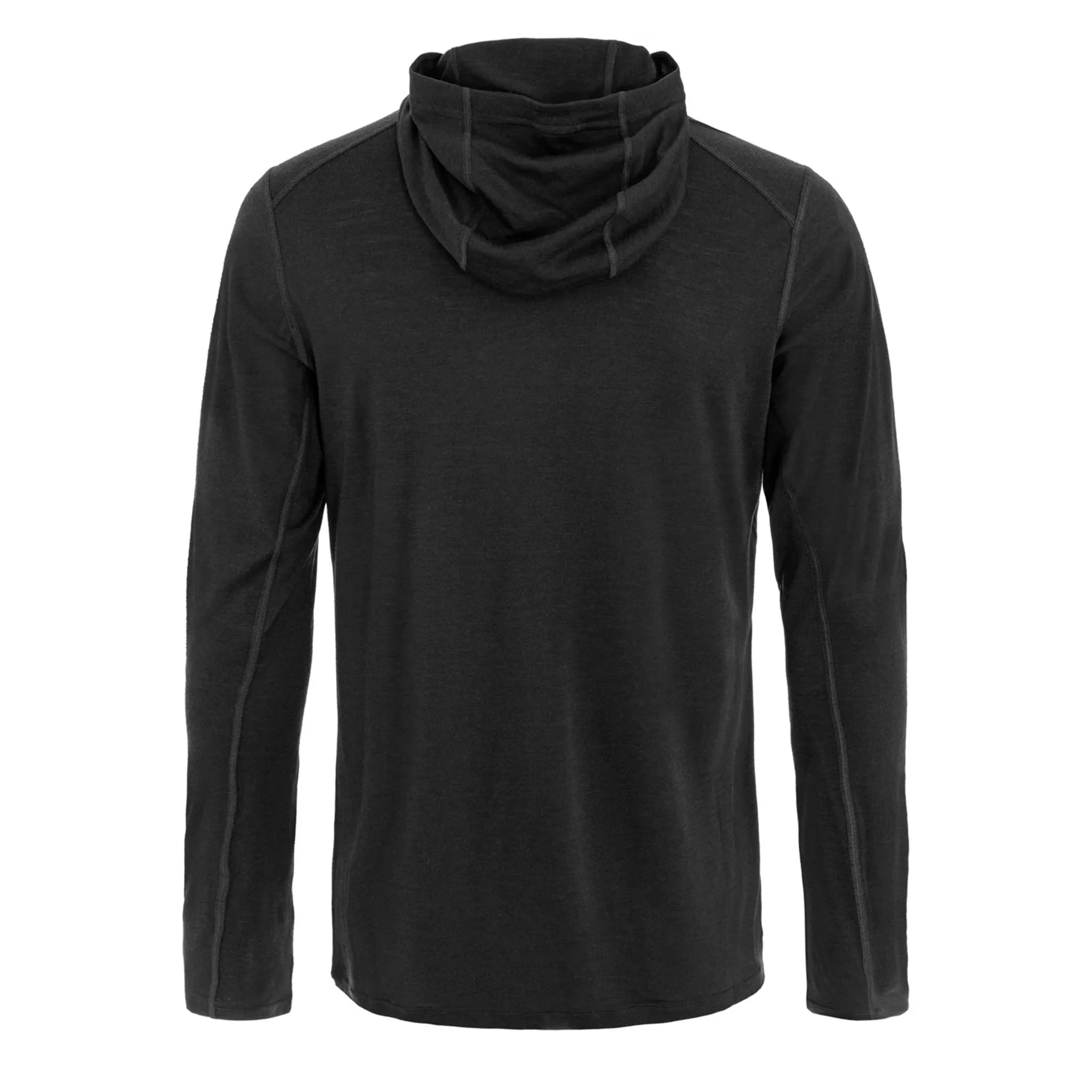 Fjallraven Abisko Wool Sun-hoodie Black - Image 2