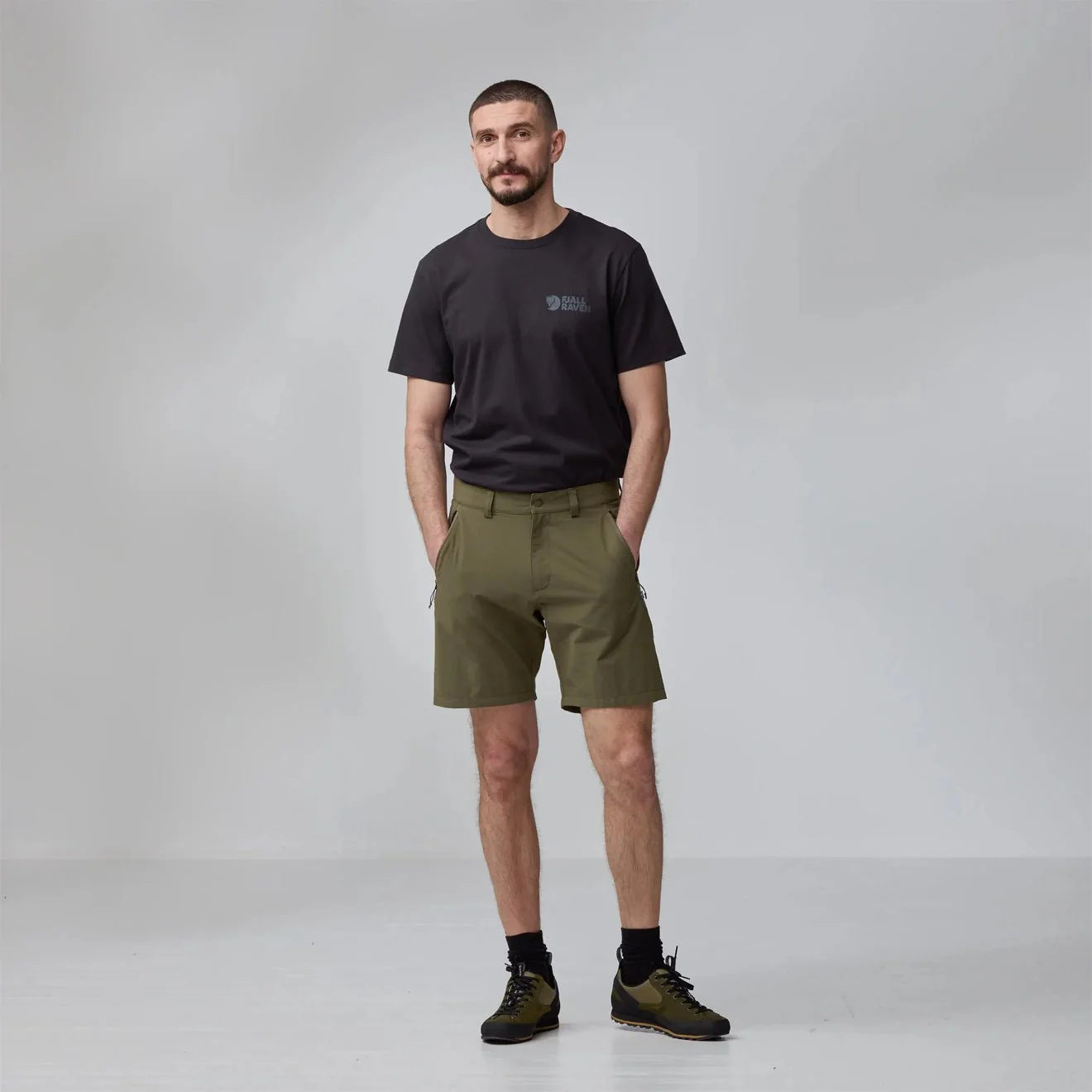 Fjallraven High Coast Pack Shorts Black - Image 3