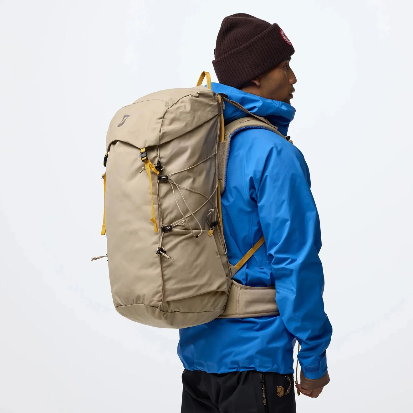 Fjallraven Kajka X-Latt 45 M/L Backpack Fossil - Image 4