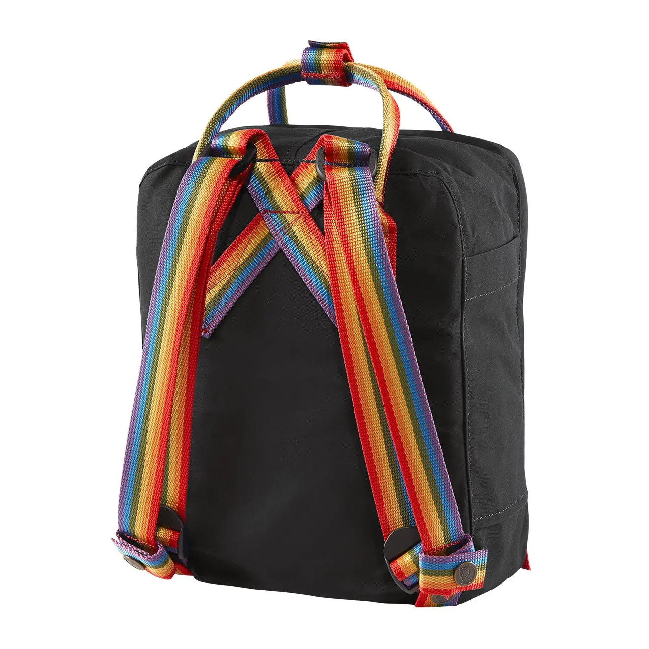 Fjallraven Kanken Rainbow Mini Black Rainbow Pattern - Image 3