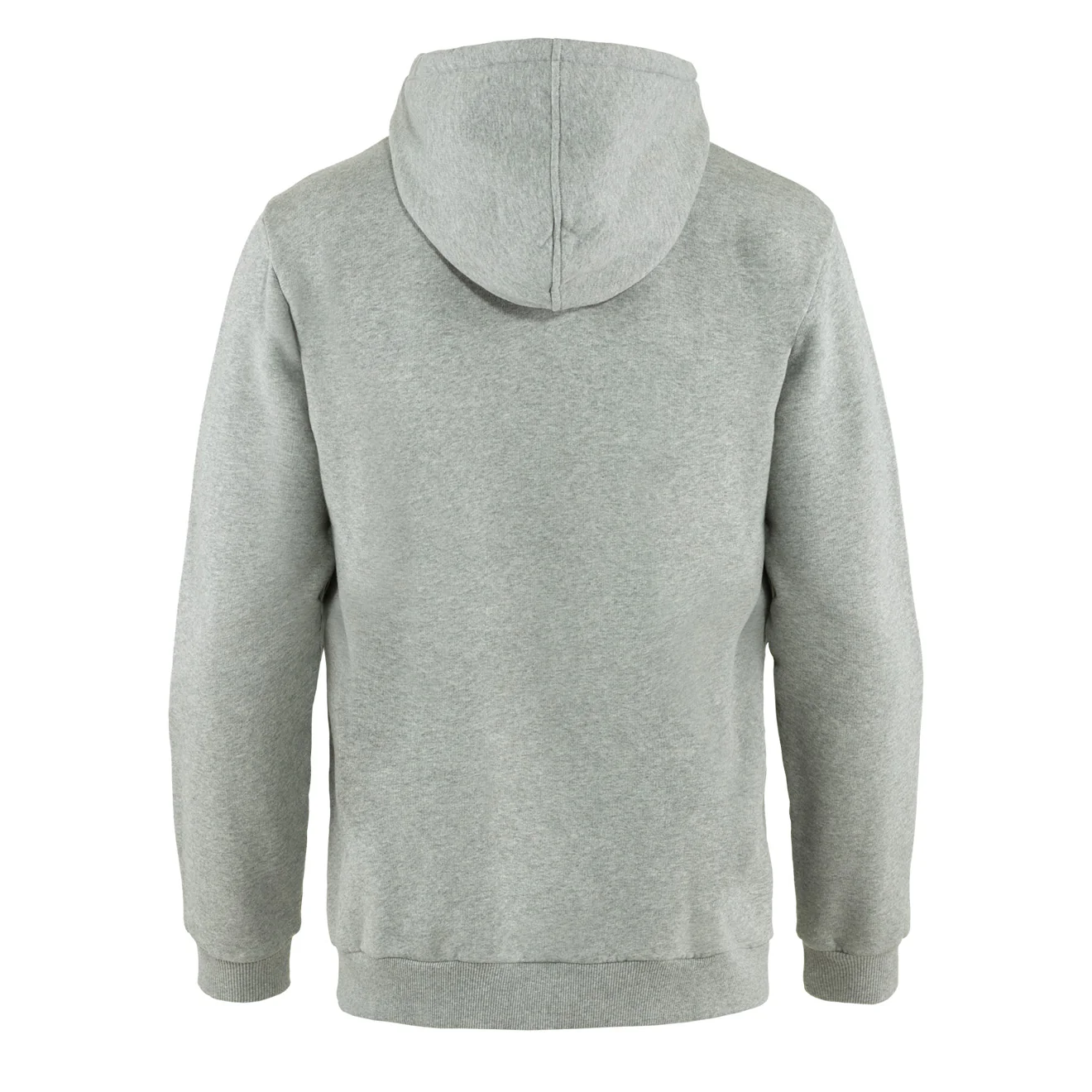 Fjallraven Logo Hoodie Grey Melange - Image 2