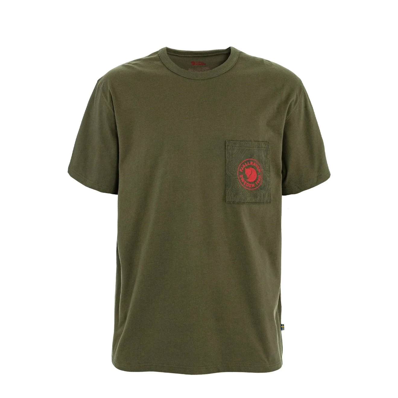Fjallraven Logo Pocket T-Shirt Laurel Green