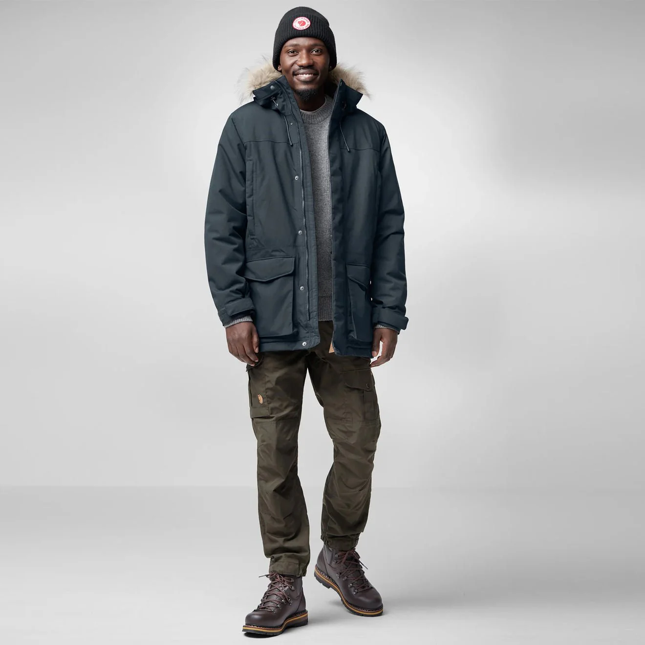 Fjallraven Nuuk Lite Parka Dark Navy - Image 3