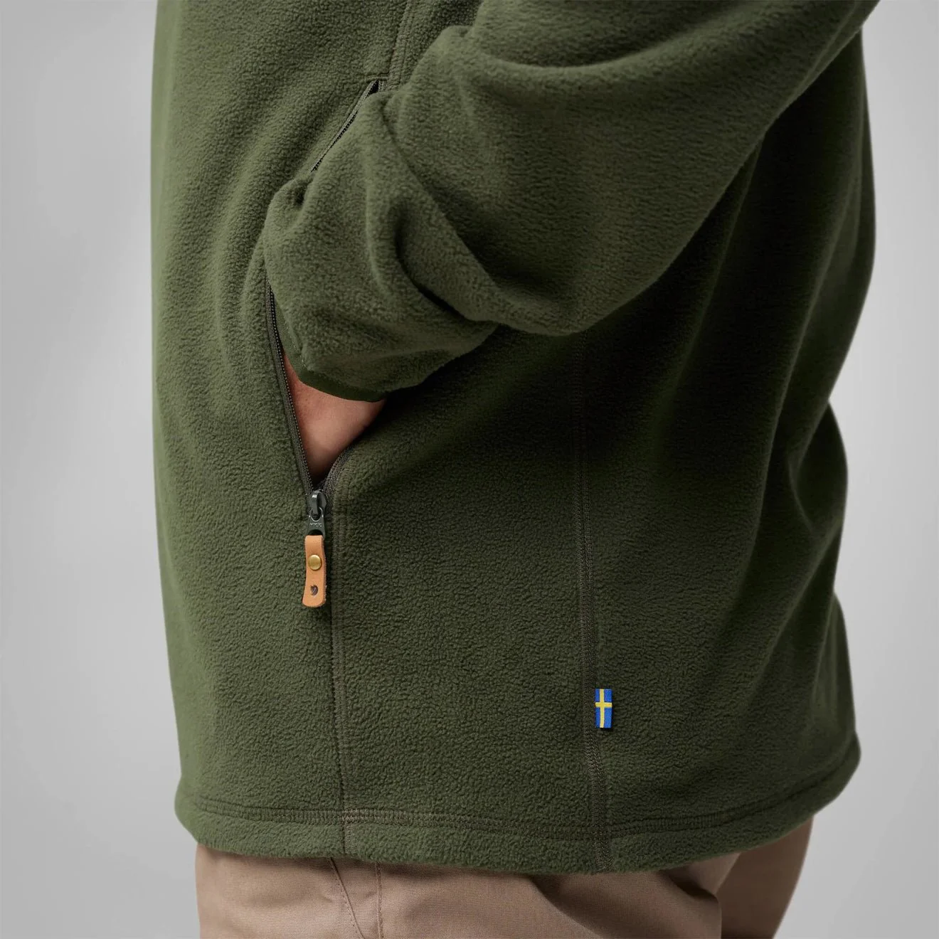 Fjallraven Ovik Lite Fleece Jacket Deep Forest - Image 7