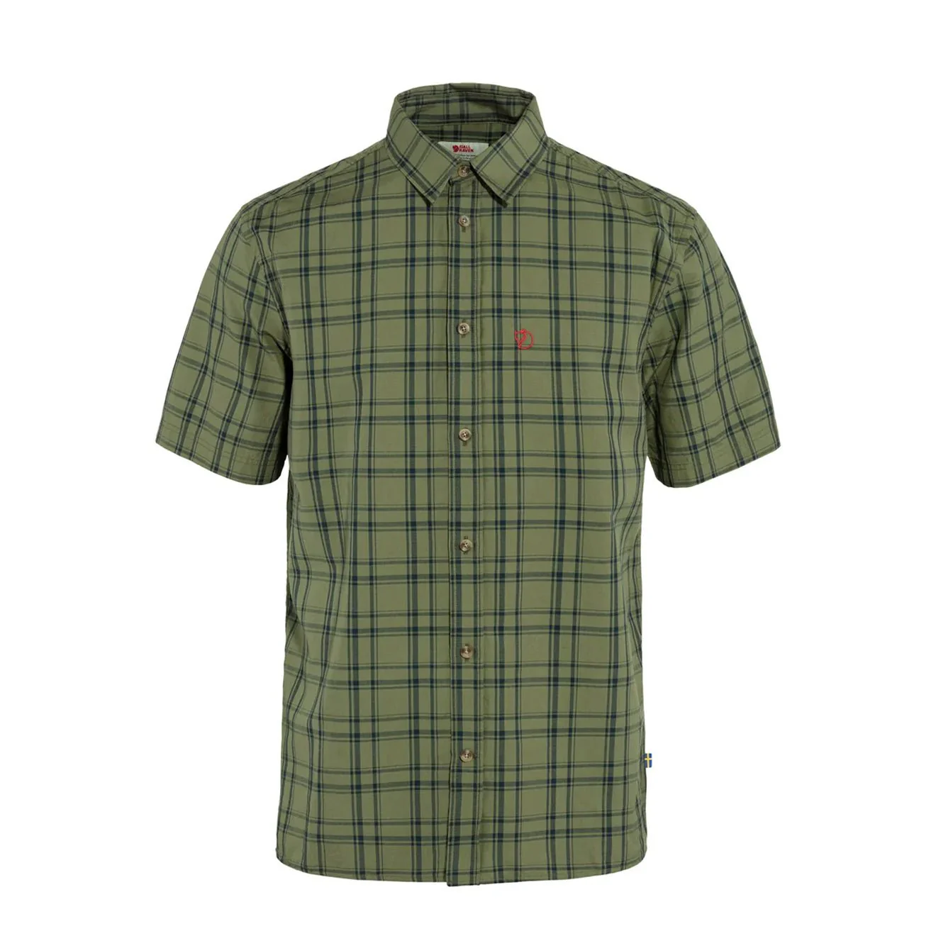 Fjallraven Ovik Lite Shirt SS Green-Dark Navy