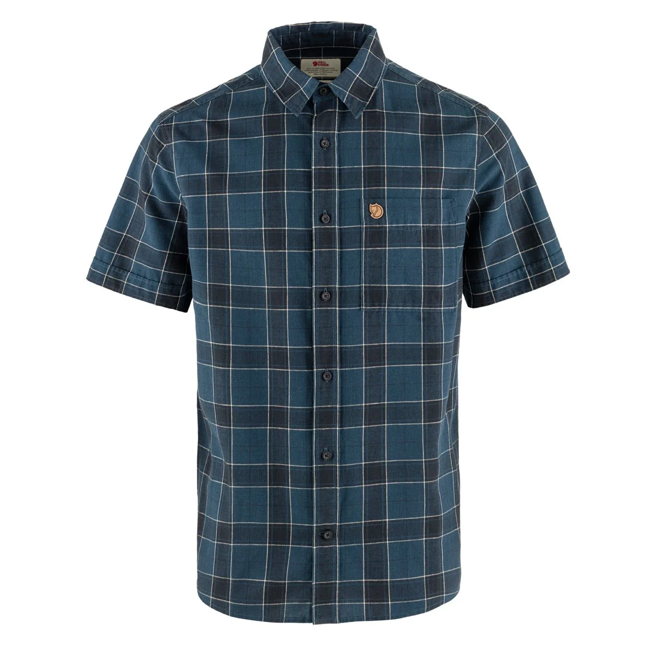 Fjallraven Ovik Travel Shirt SS Indigo Blue / Dark Navy