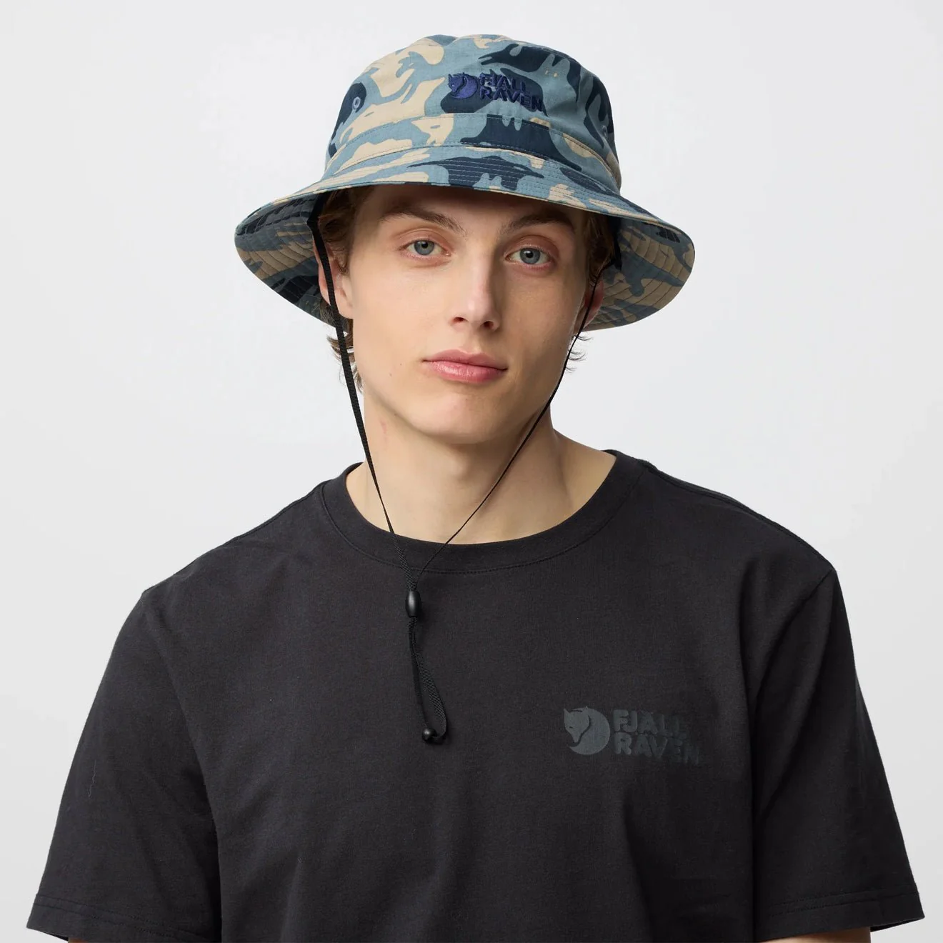 Fjallraven Vardag Bucket Hat Nimbus Blue / Fossil - Image 4