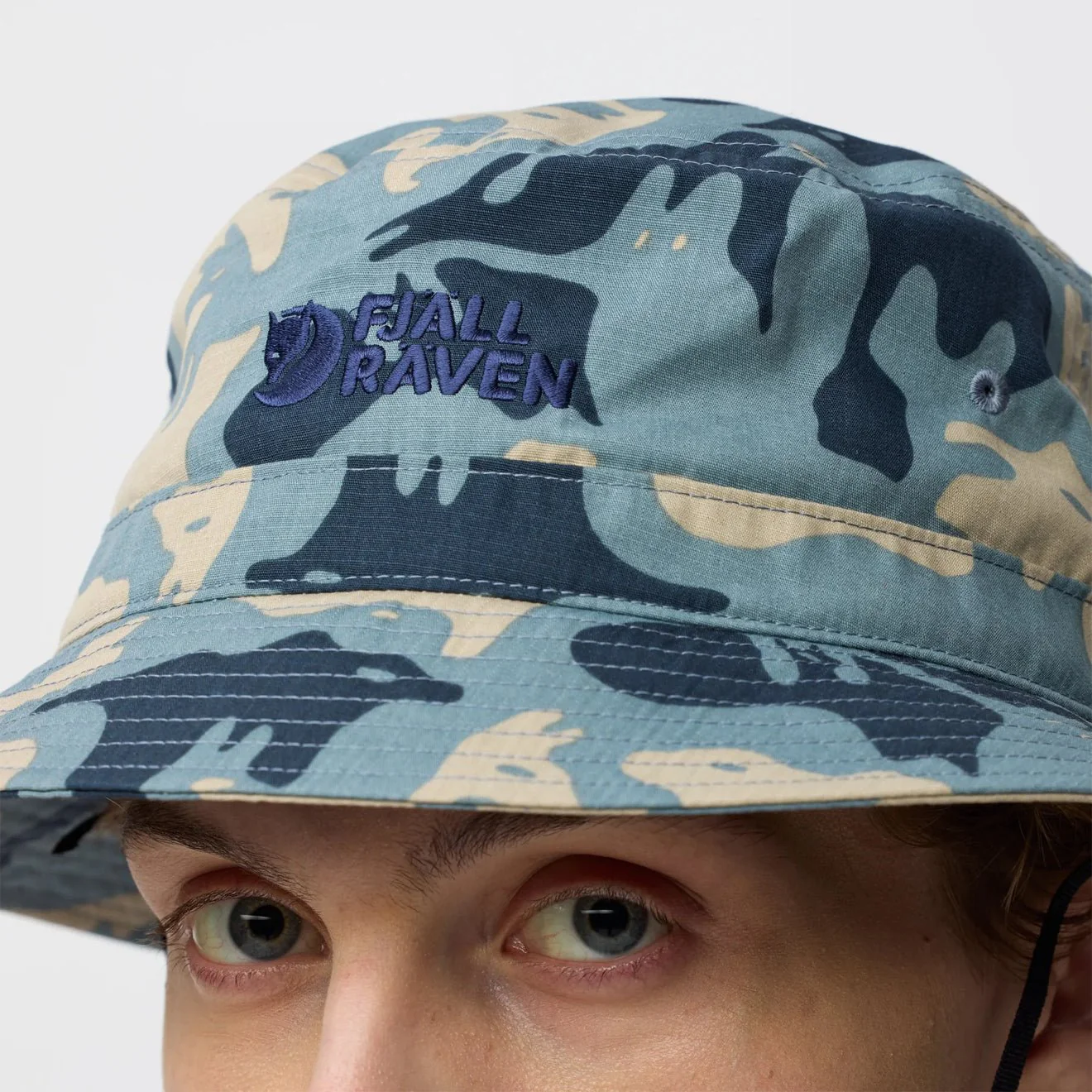 Fjallraven Vardag Bucket Hat Nimbus Blue / Fossil - Image 7
