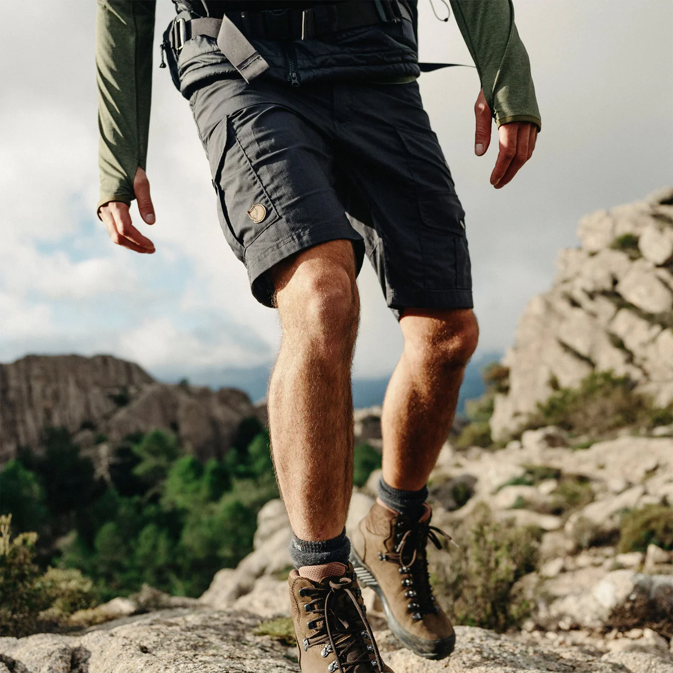 Fjallraven Vidda Pro Lite Shorts Black - Image 9