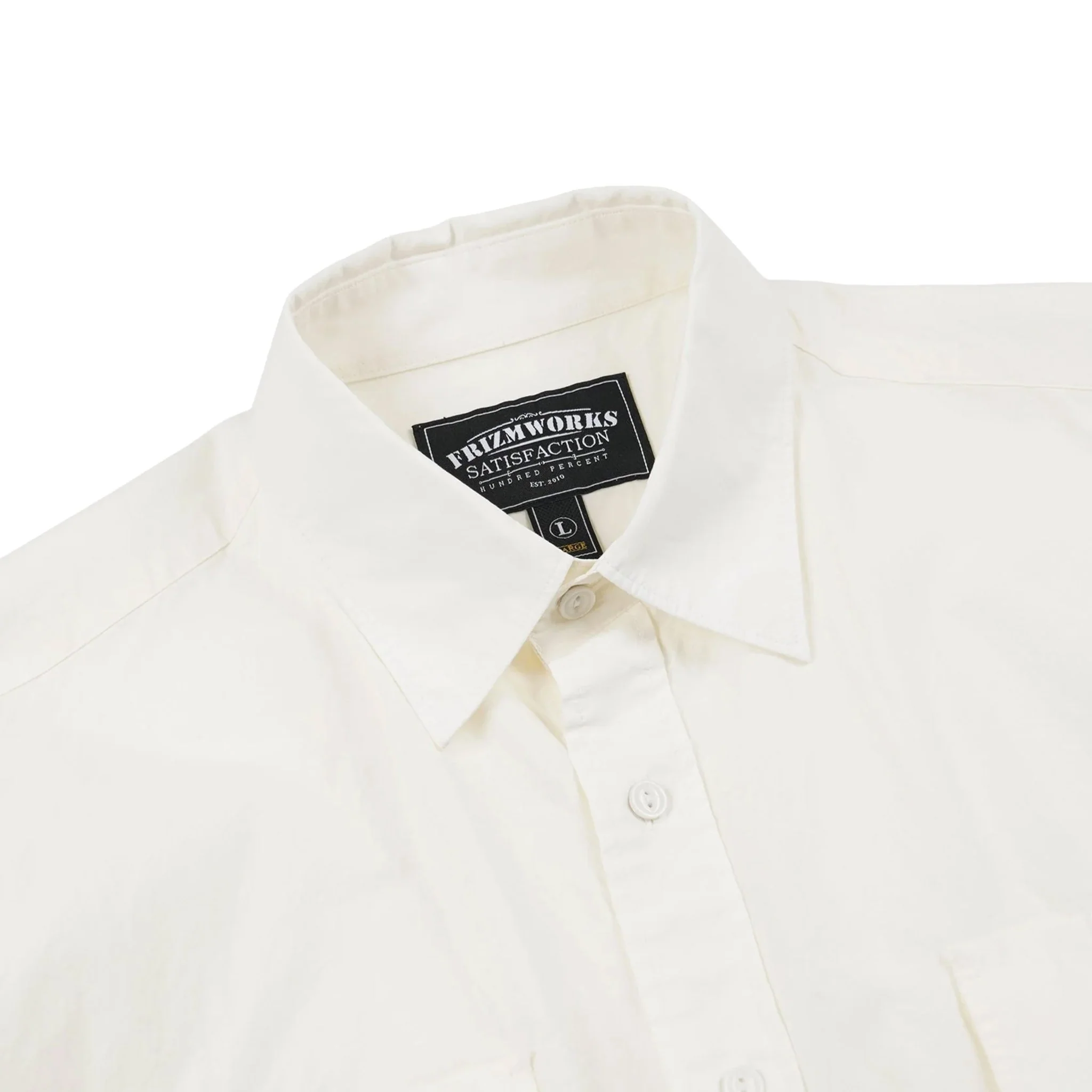 Frizmworks Cigarette Pocket Typewriter Shirt Butter - Image 3