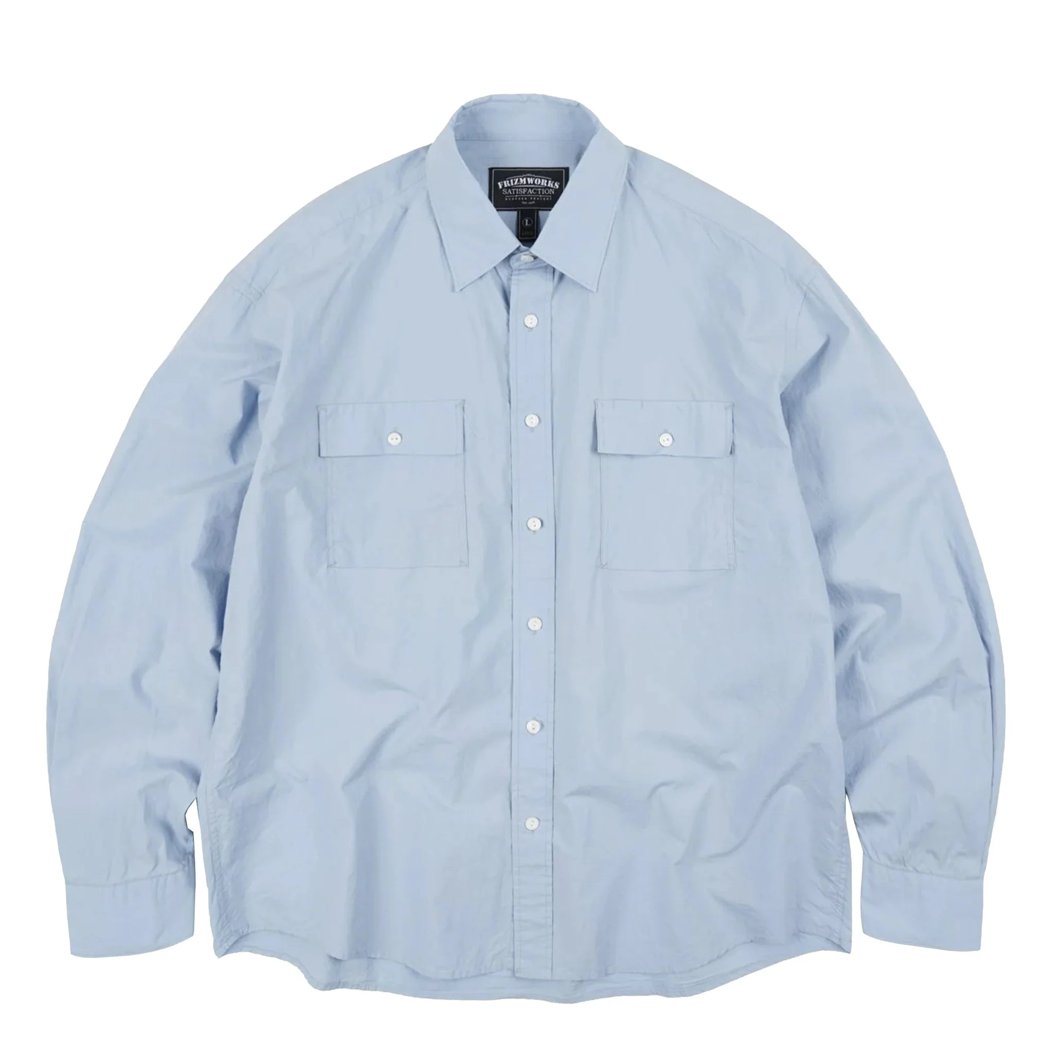 Frizmworks Cigarette Pocket Typewriter Shirt Sky Blue