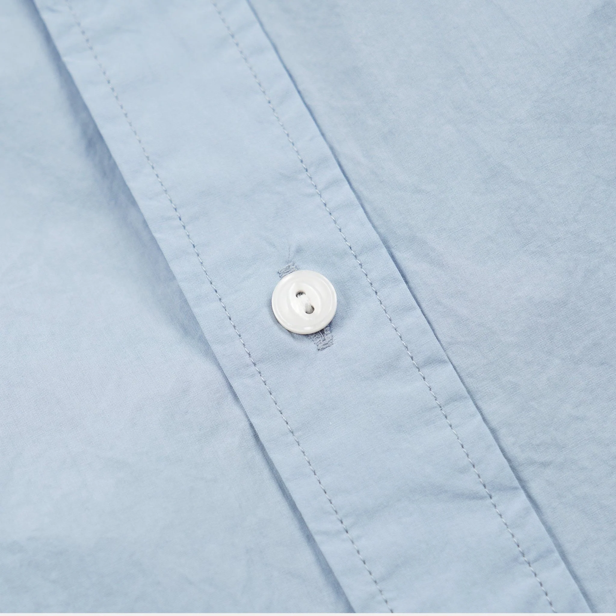 Frizmworks Cigarette Pocket Typewriter Shirt Sky Blue - Image 4