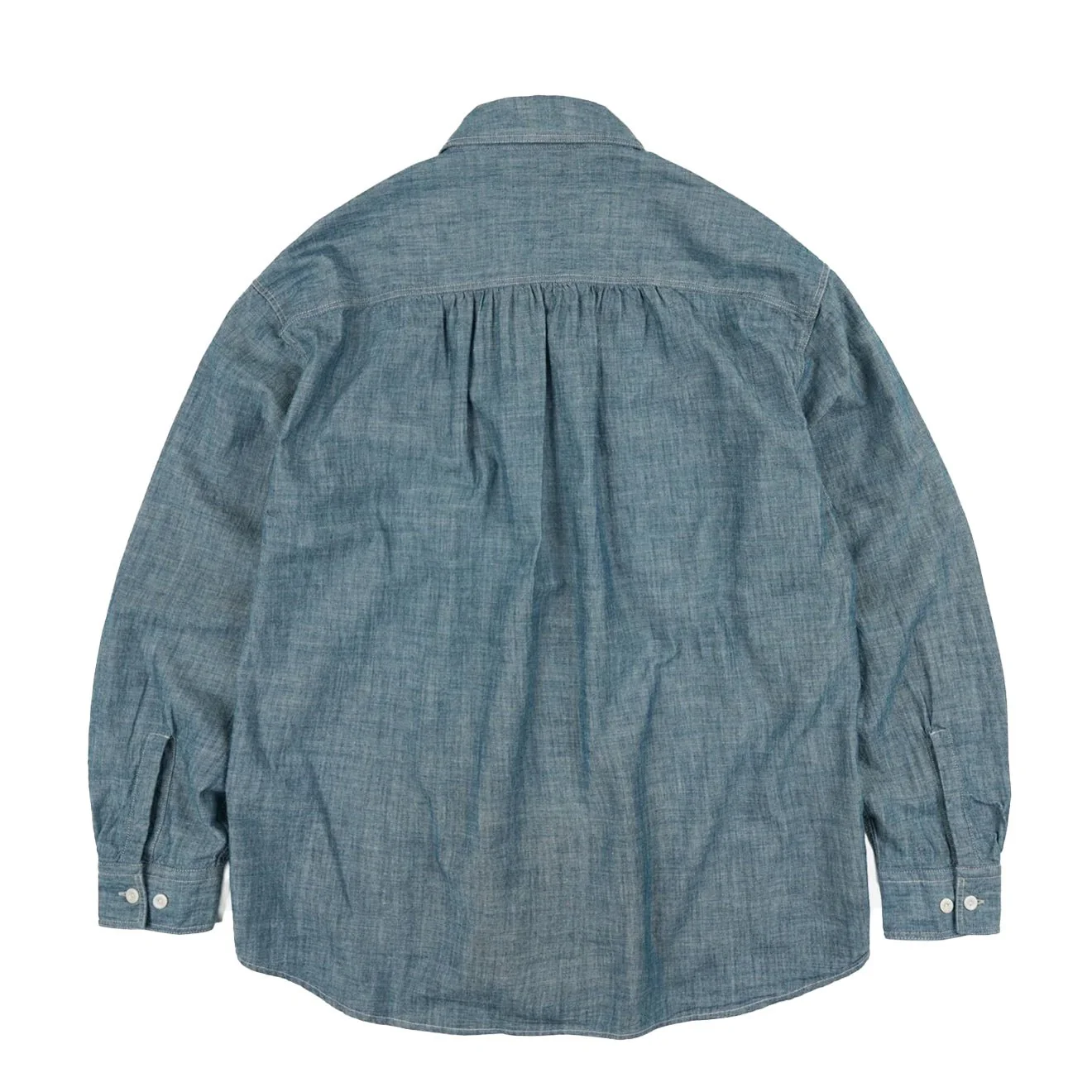 Frizmworks Kuroki Chambray Work Shirt Washed Blue - Image 2