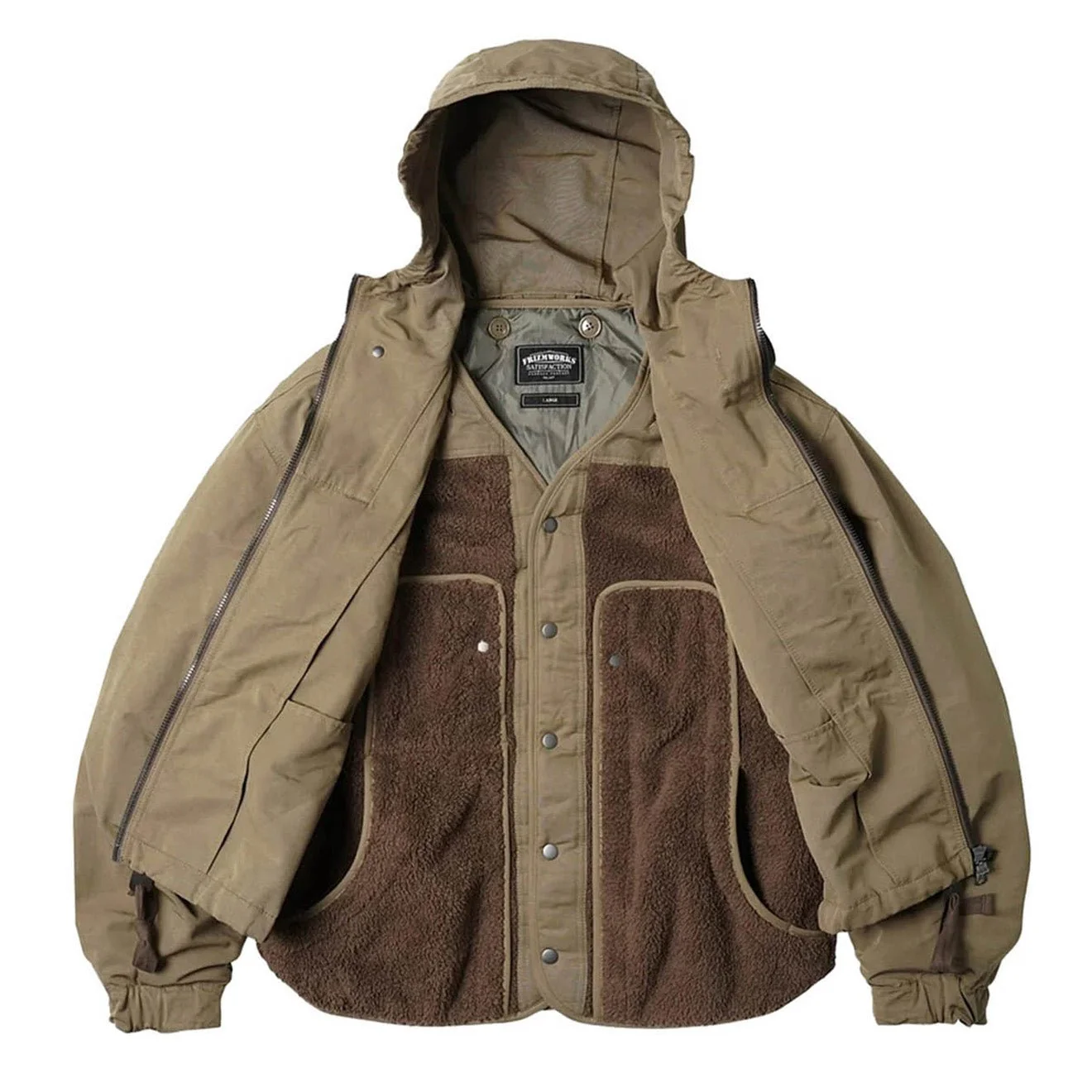 Frizmworks Smock Hooded Parka Tan - Image 3