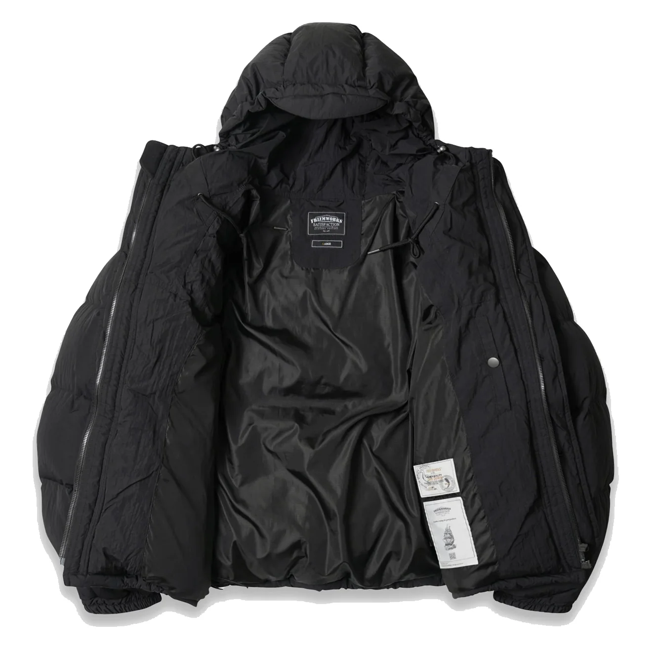 Frizmworks Smock Puffer Down Parka Black - Image 2