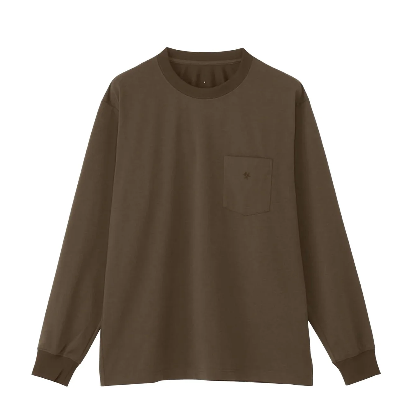 Goldwin Oversized Pocket L/S T-Shirt Jet Brown