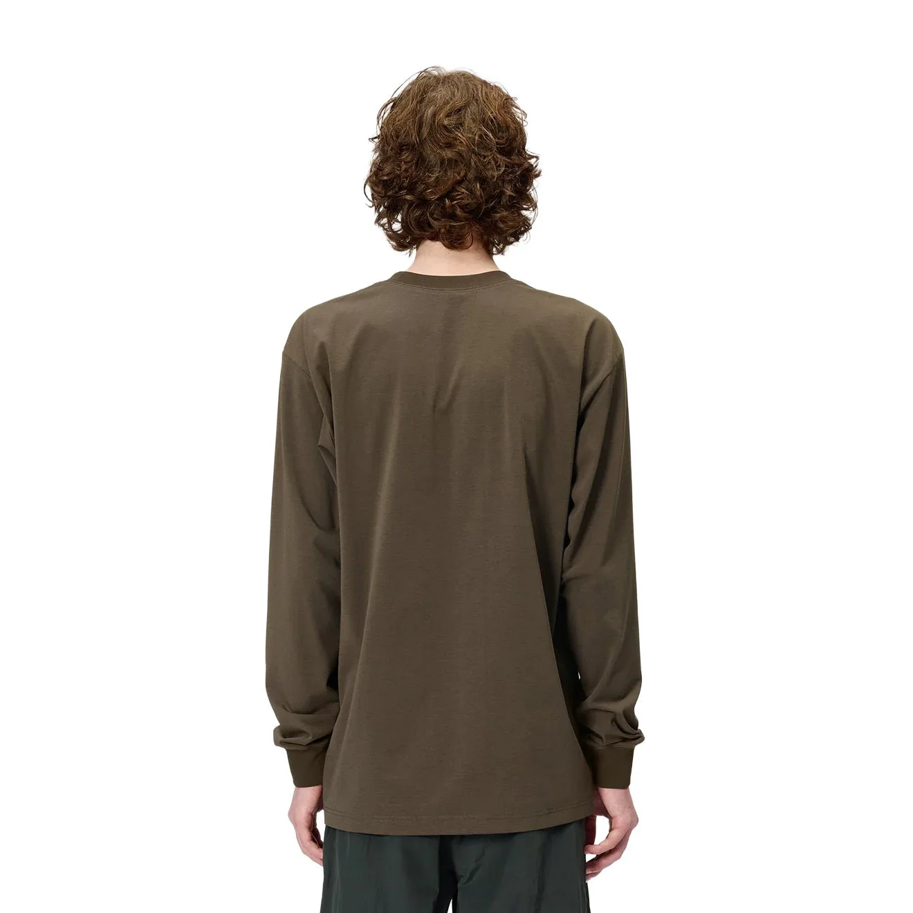 Goldwin Oversized Pocket L/S T-Shirt Jet Brown - Image 3
